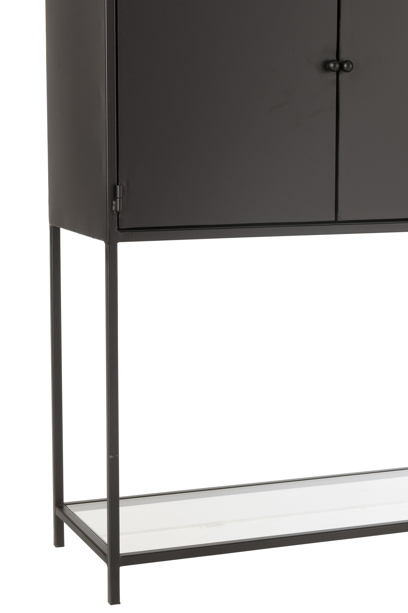 Shelf Rectangle Metal/Glass Black