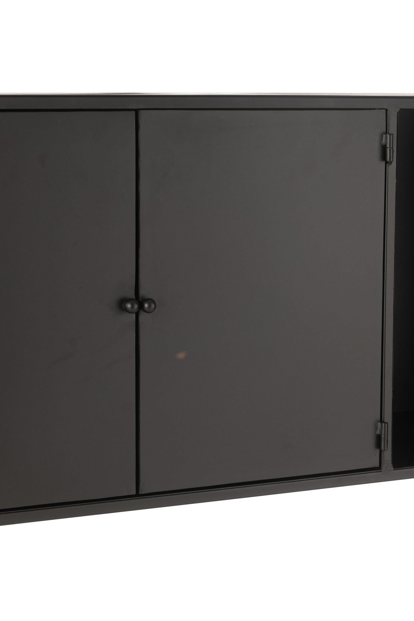 Shelf Rectangle Metal/Glass Black