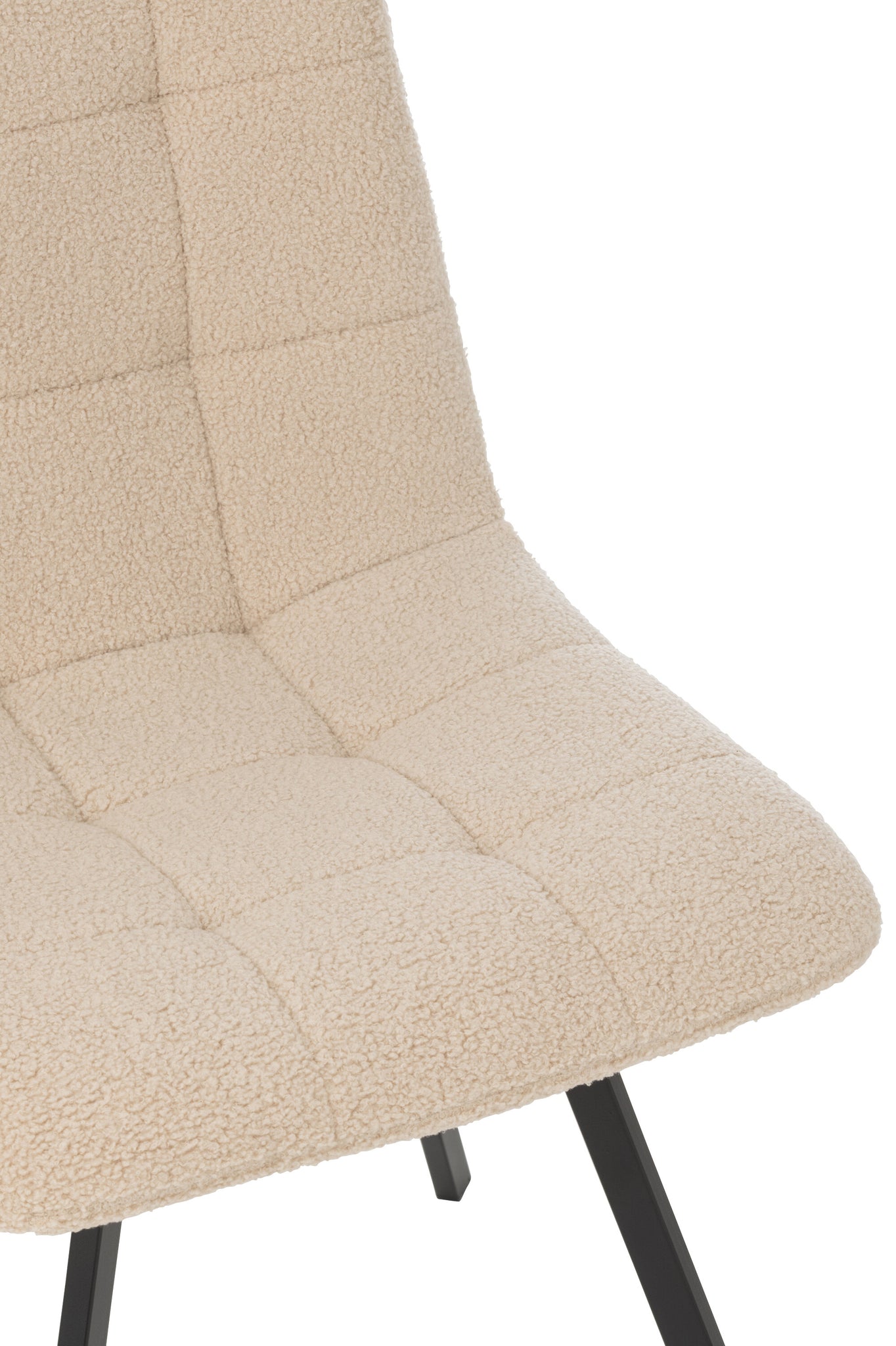 Dining Chair Clark Metal/Polyester White