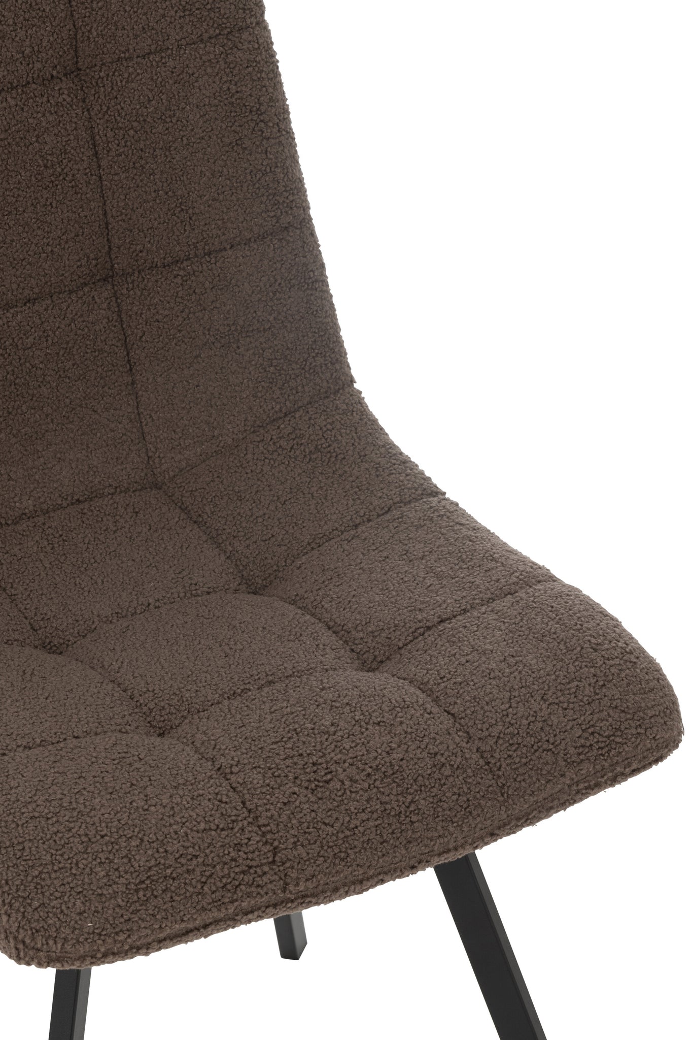 Dining Chair Clark Metal/Polyester Brown