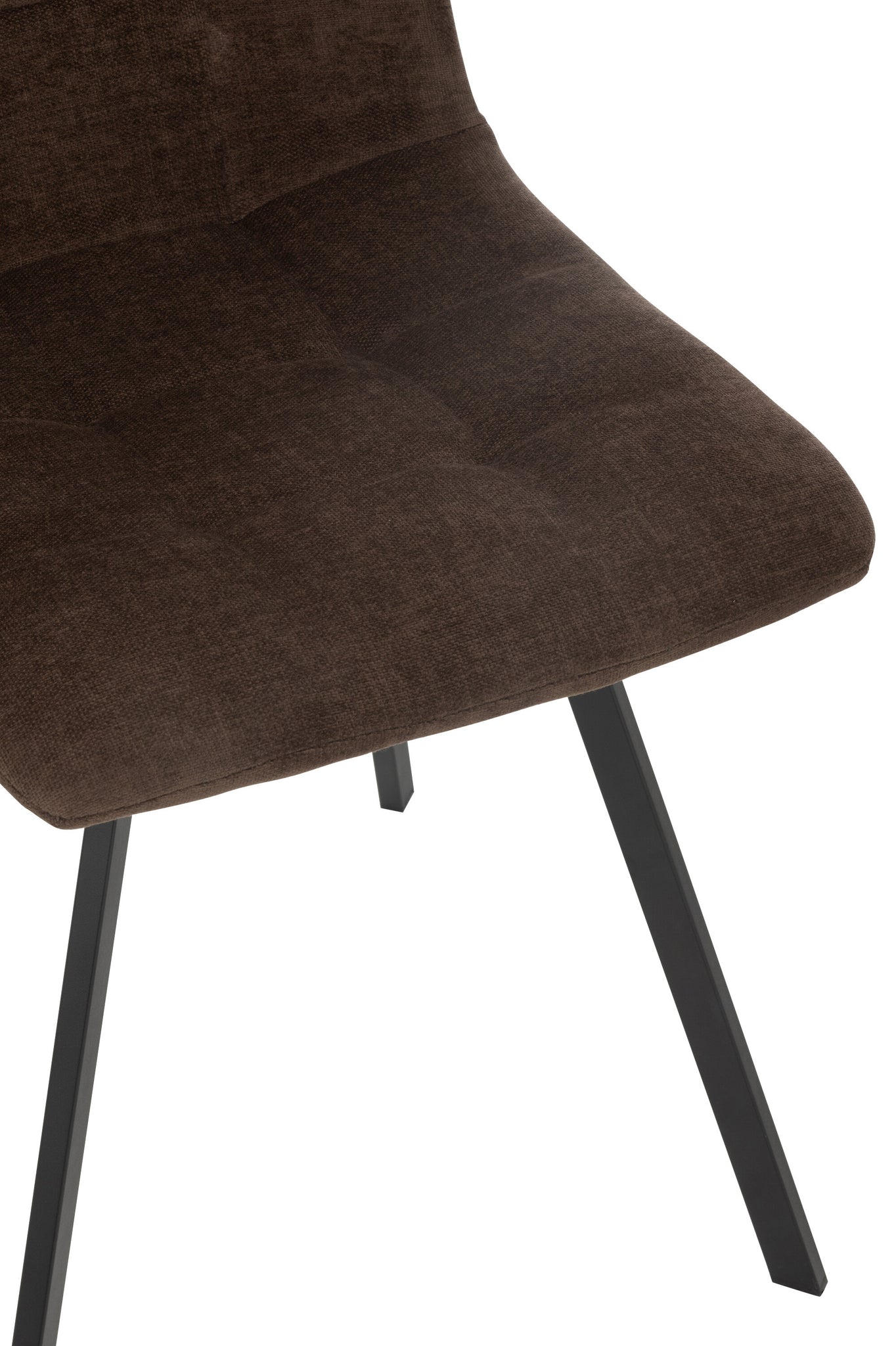 Dining Chair Clark Metal/Polyester Brown