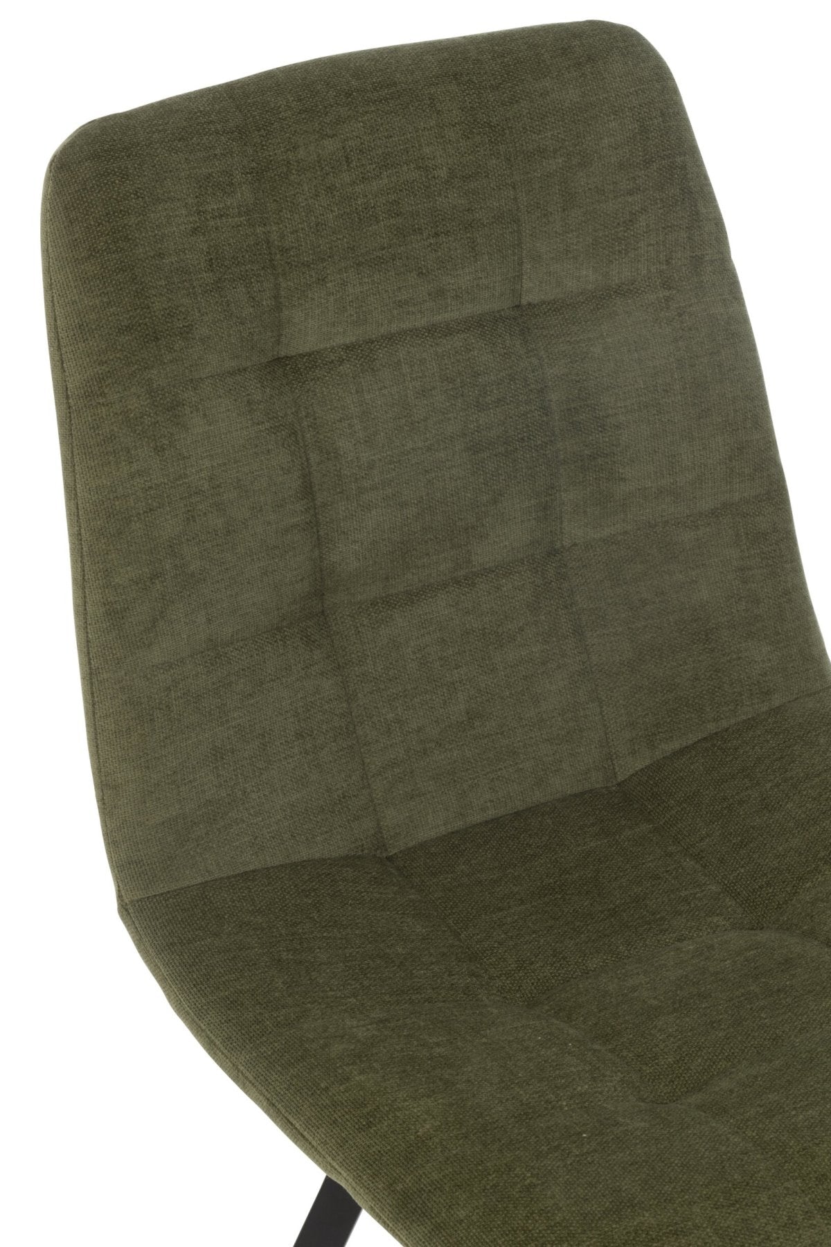 Esszimmerstuhl Clark Metall/Polyester Grün