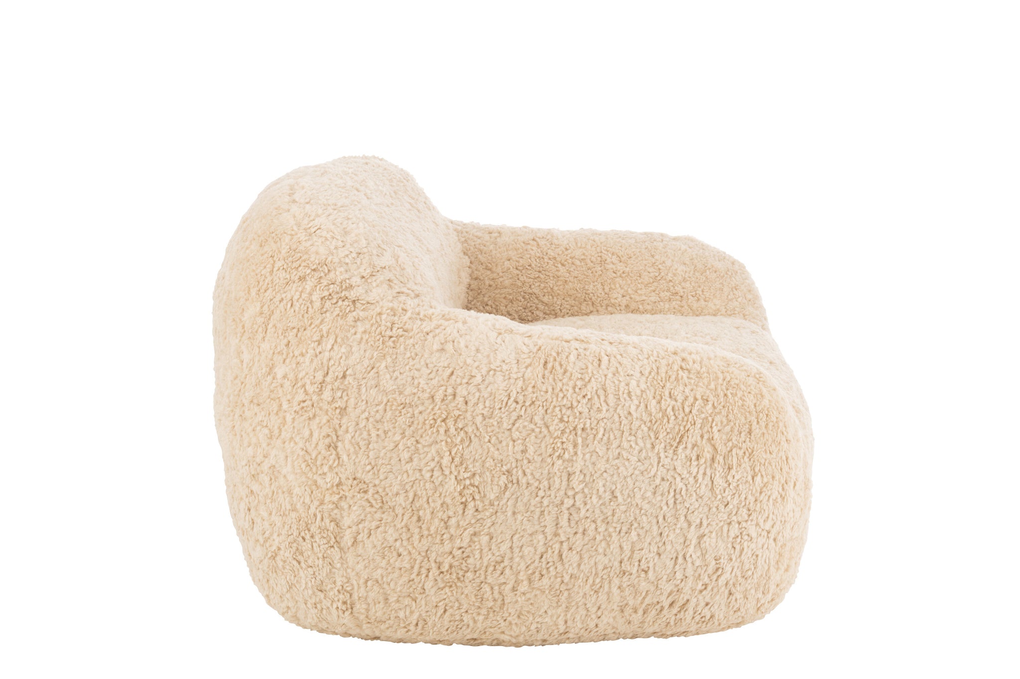 Sofa Shearl Polyester Creme Klein