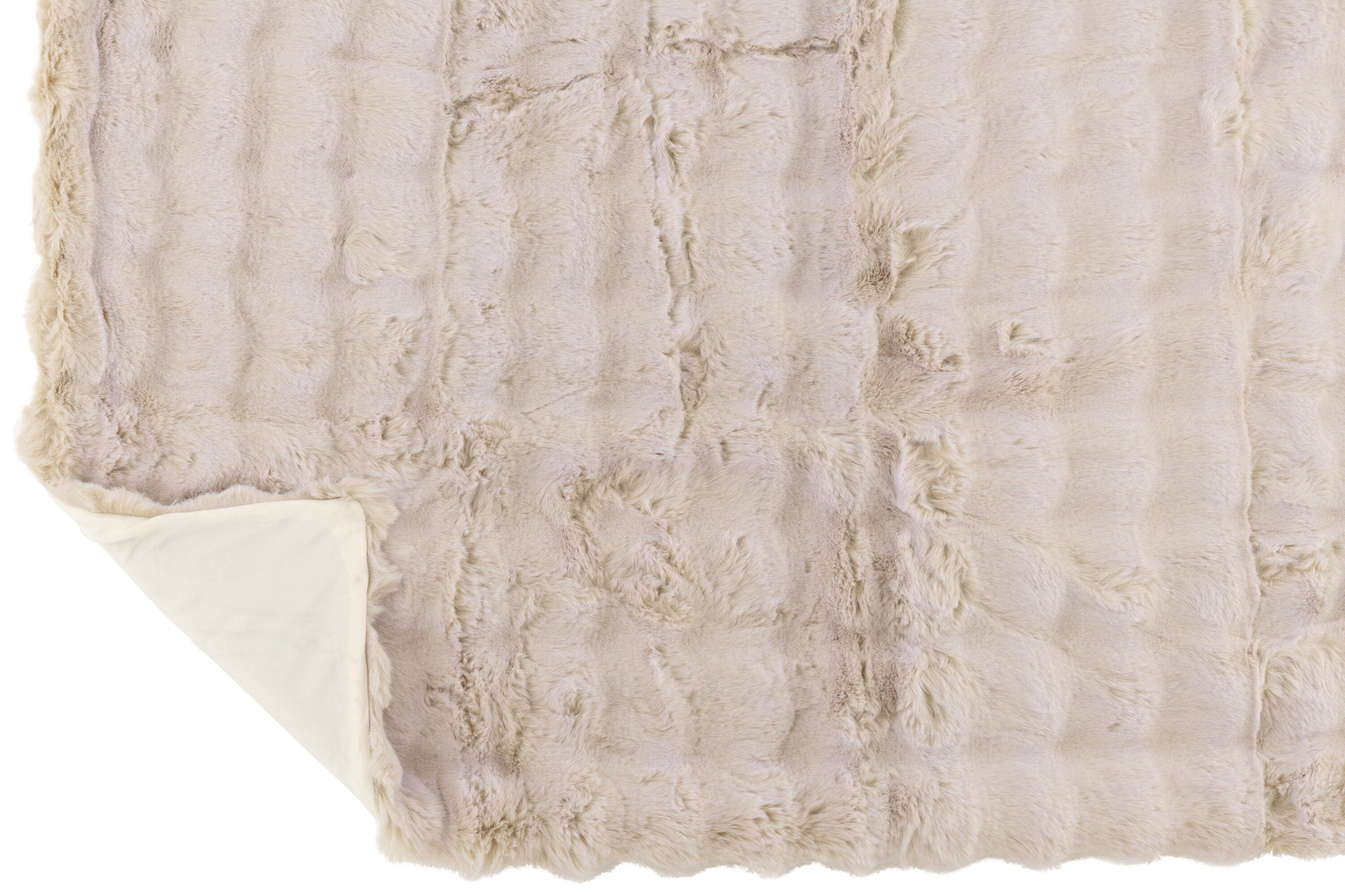 Plaid Wave Polyester Ivory