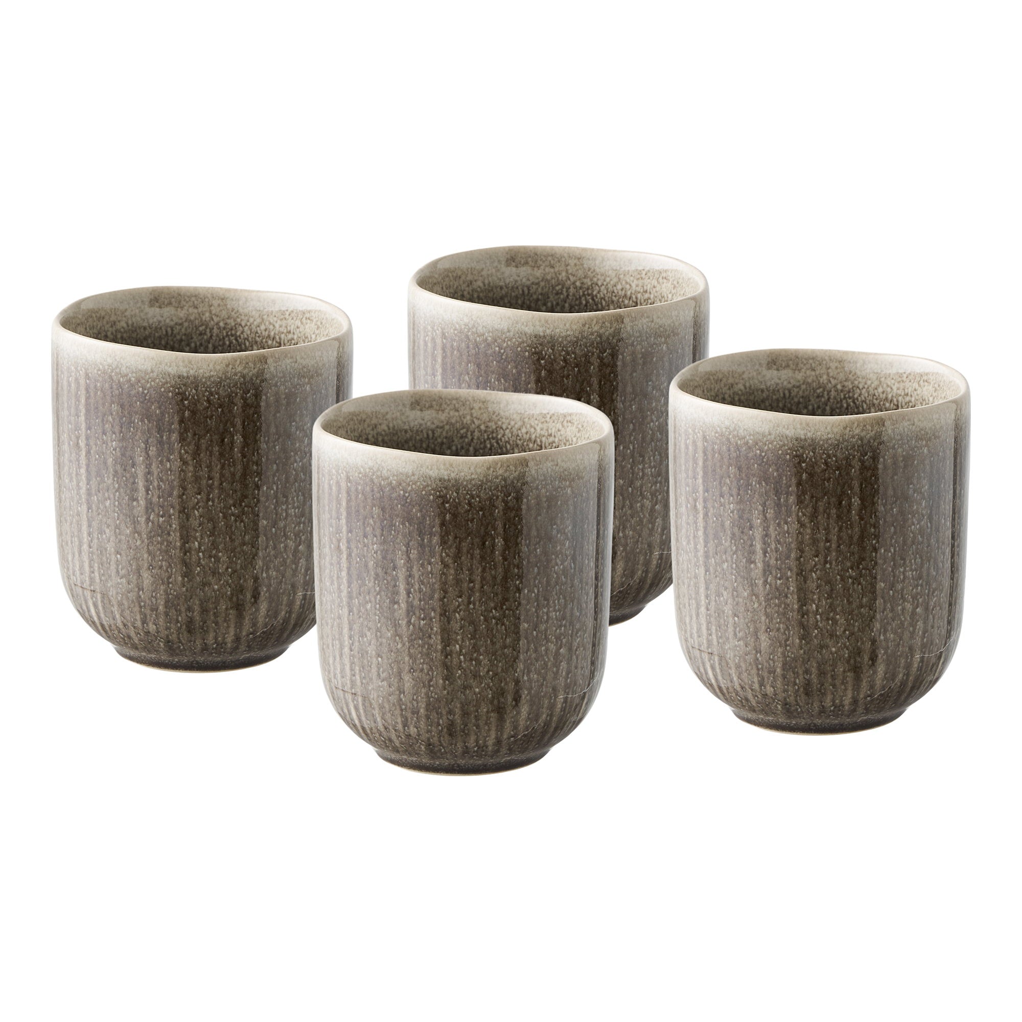 Viola Mug - Mug, ceramic, grey ø8x9.5 cm, set of 4