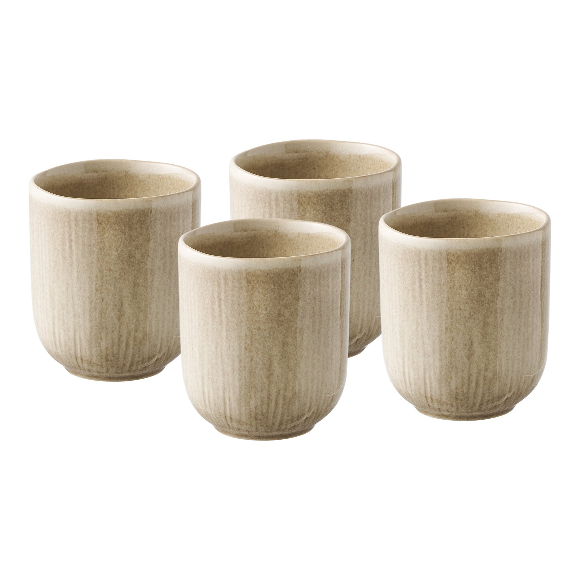 Viola Mug - Mug, ceramic, beige ø8x9.5 cm, set of 4