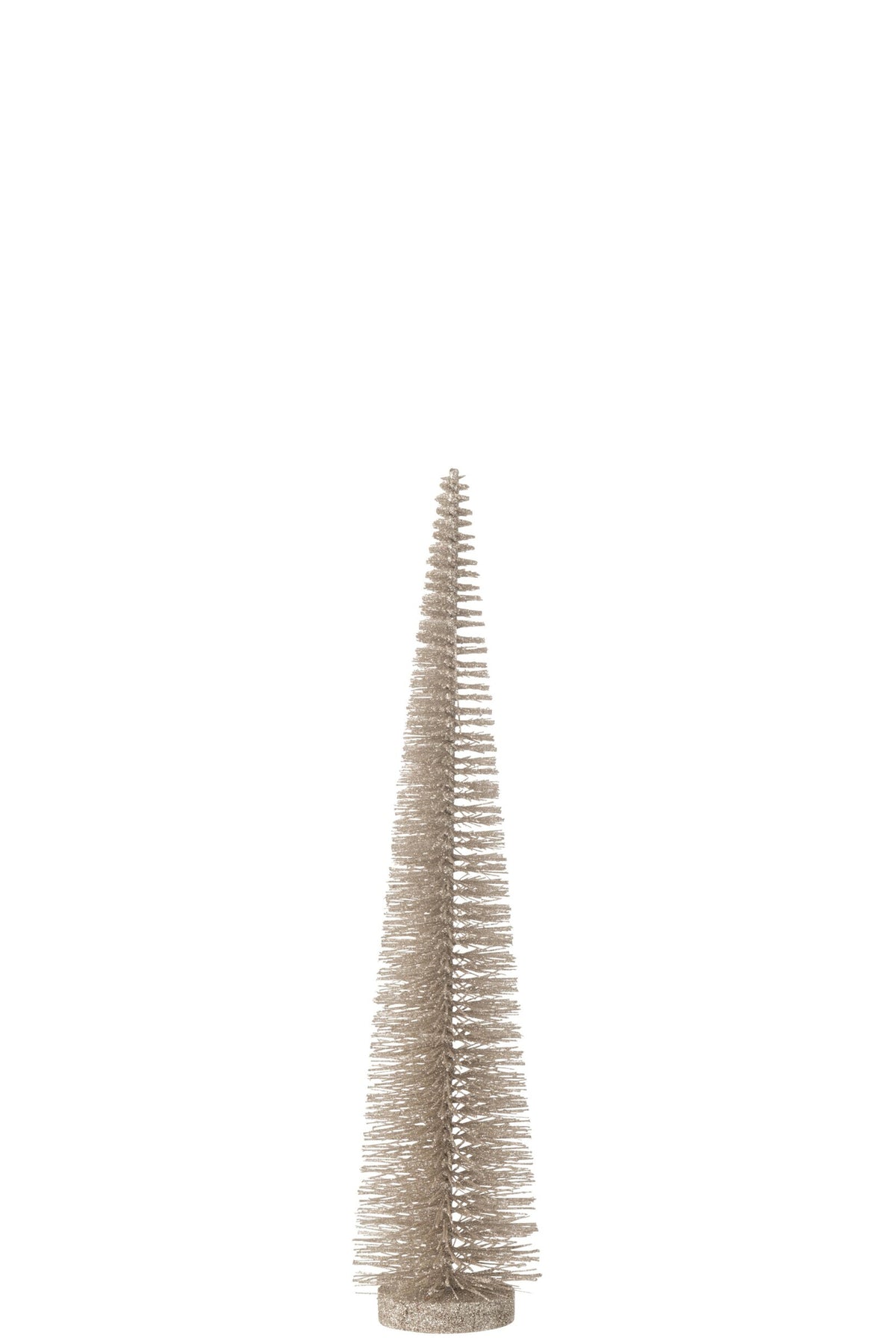 Decoratieve kerstboom glitter – kunststof, greige, 39 cm