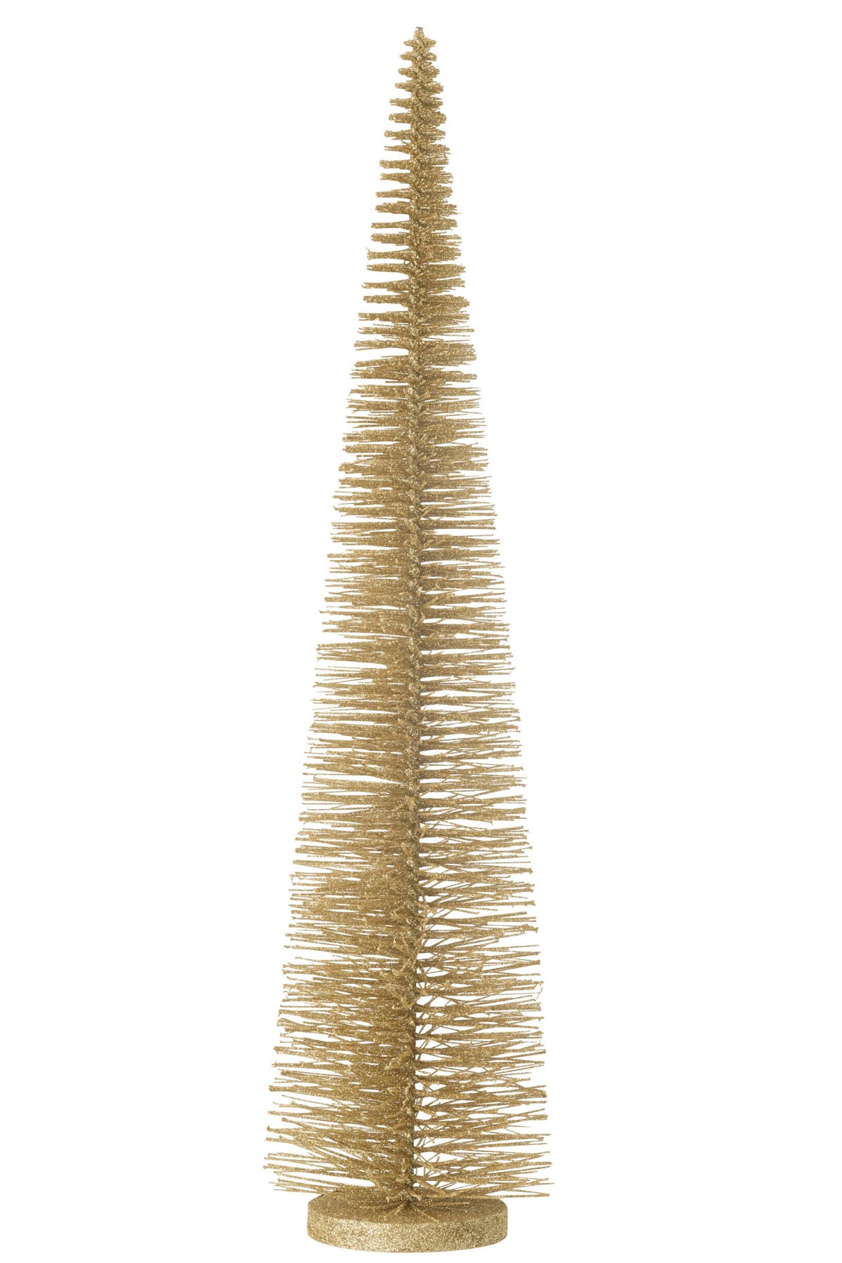 Decoratieve kerstboom glitter – kunststof, lichtgoud, 61 cm