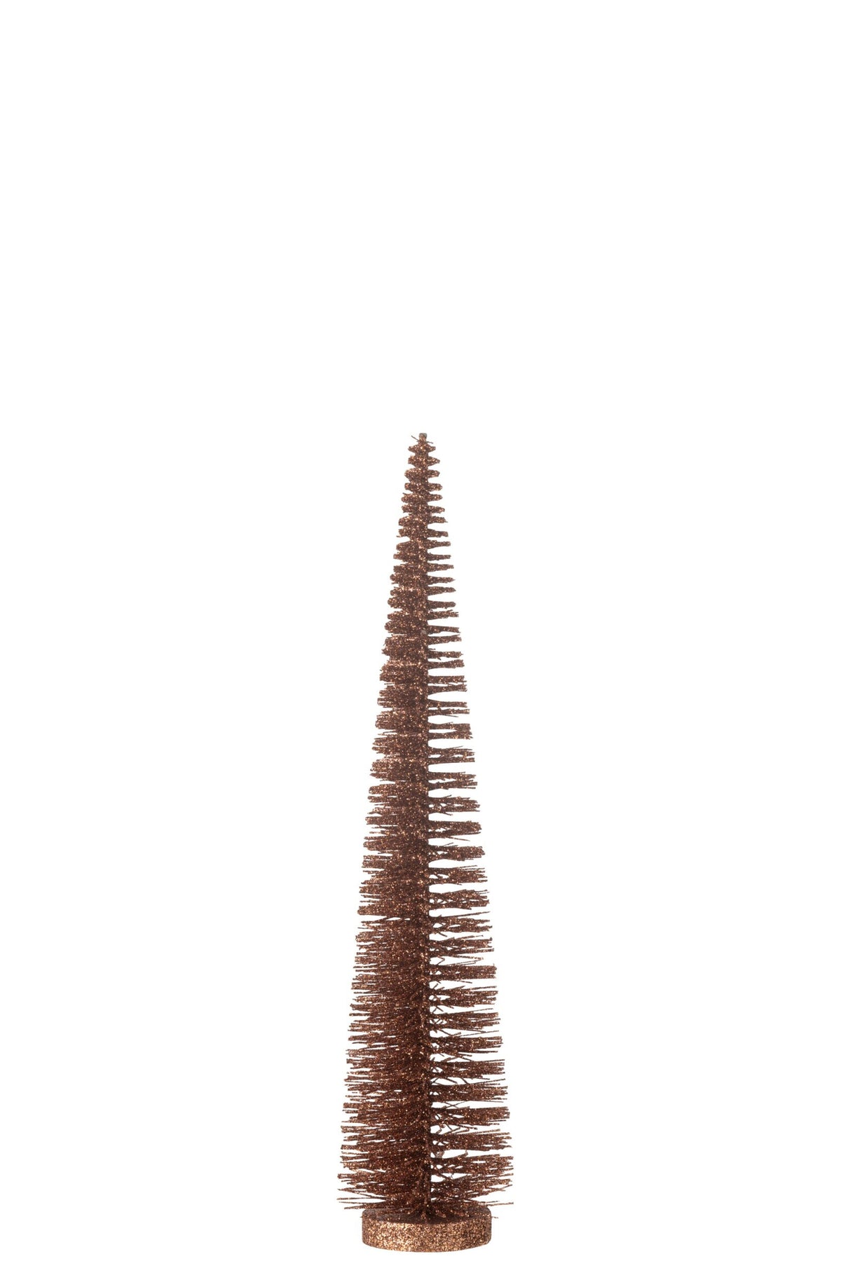 Decoratieve kerstboom glitter – kunststof, bruin, 39 cm