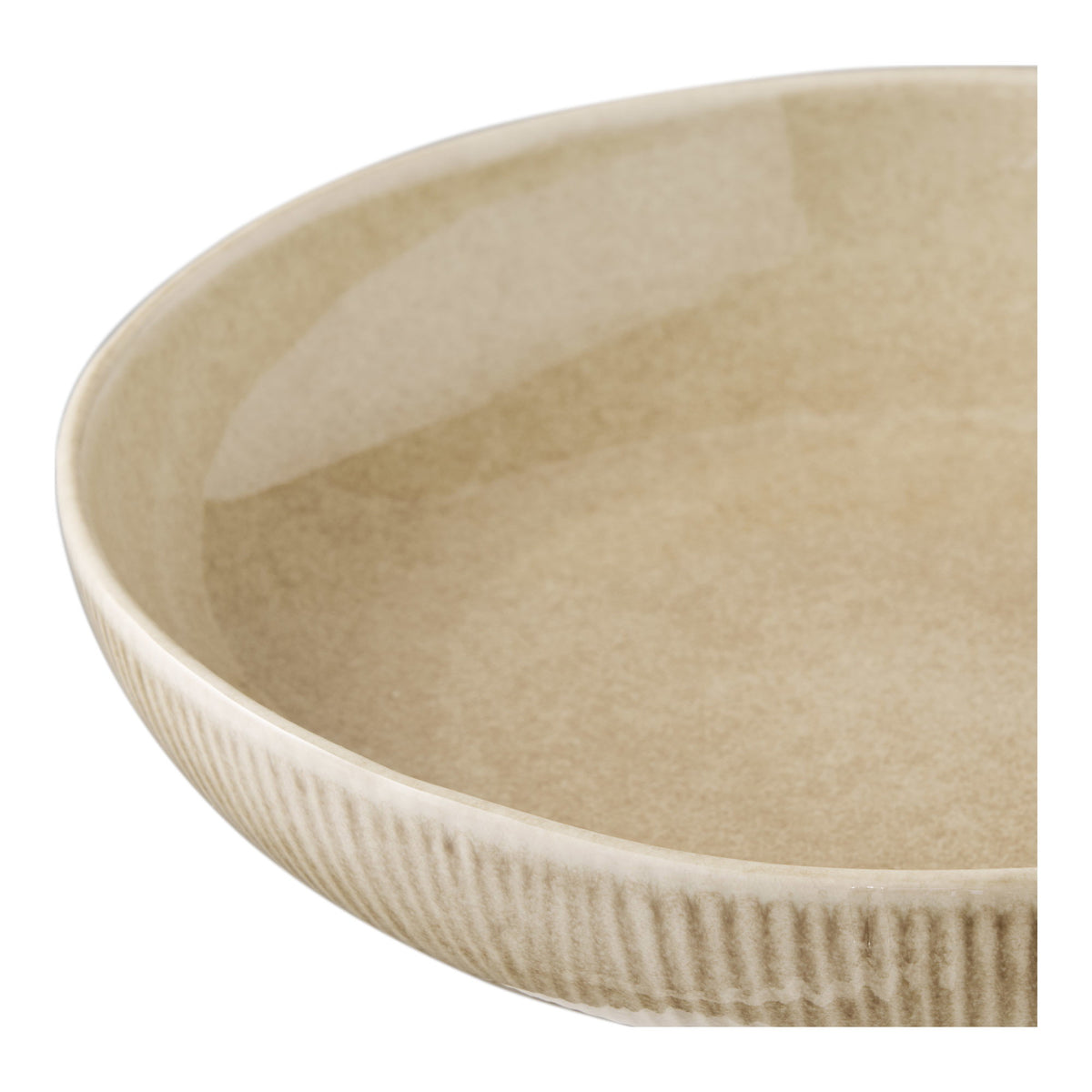 Viola Servierschale - Servierschale, Keramik, Beige ø27x5,8 cm