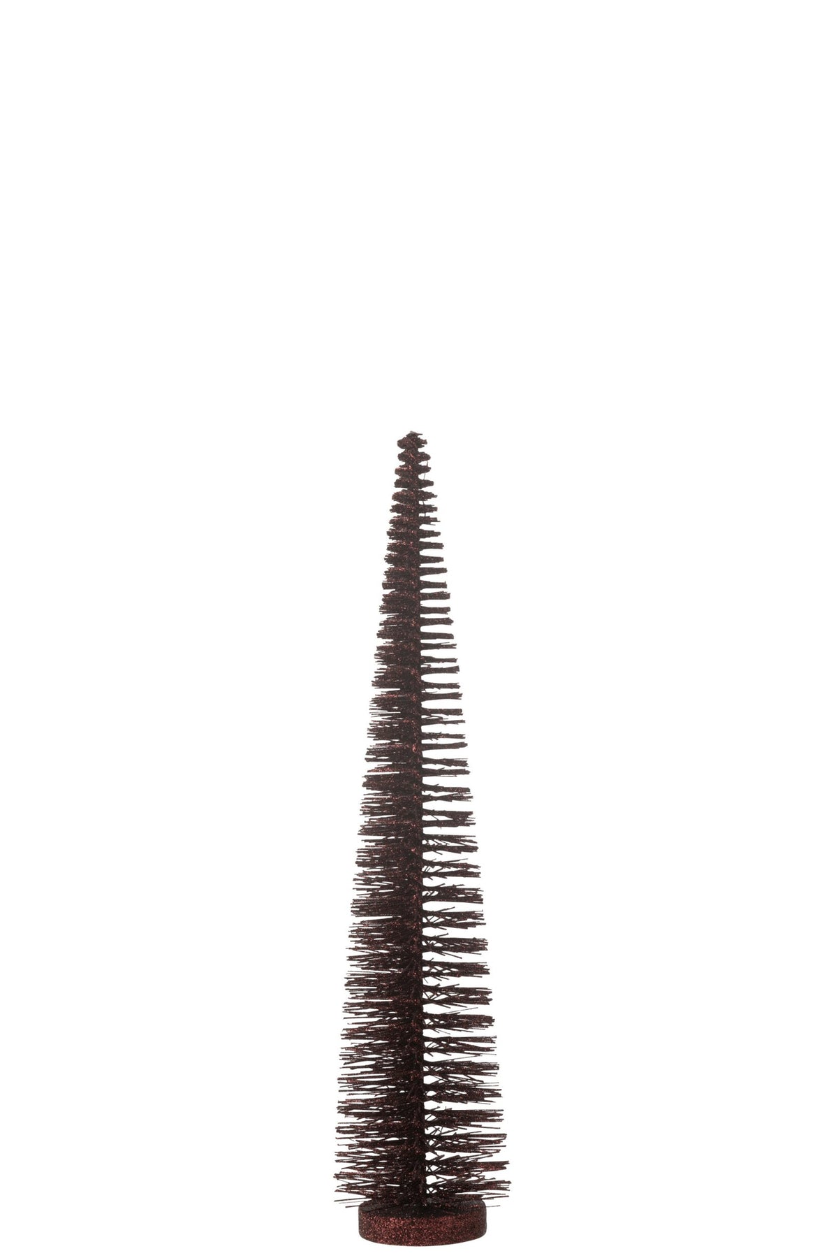 Decoratieve kerstboom glitter – kunststof, bordeaux, 39 cm