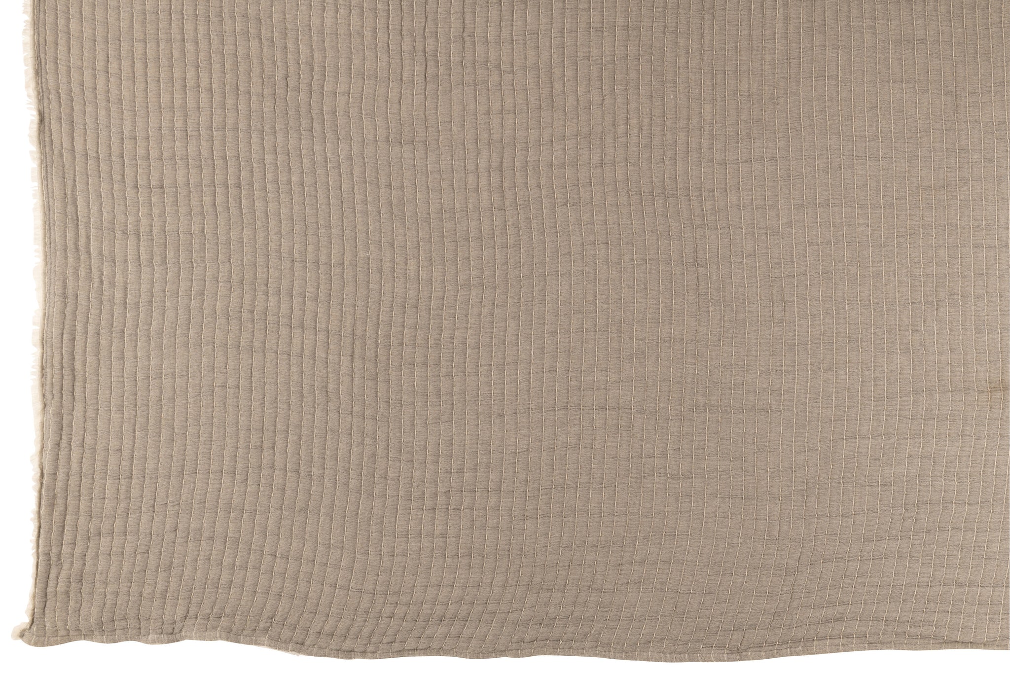 Plaid Teddy Lines Stitching Cotton/Polyester Grey