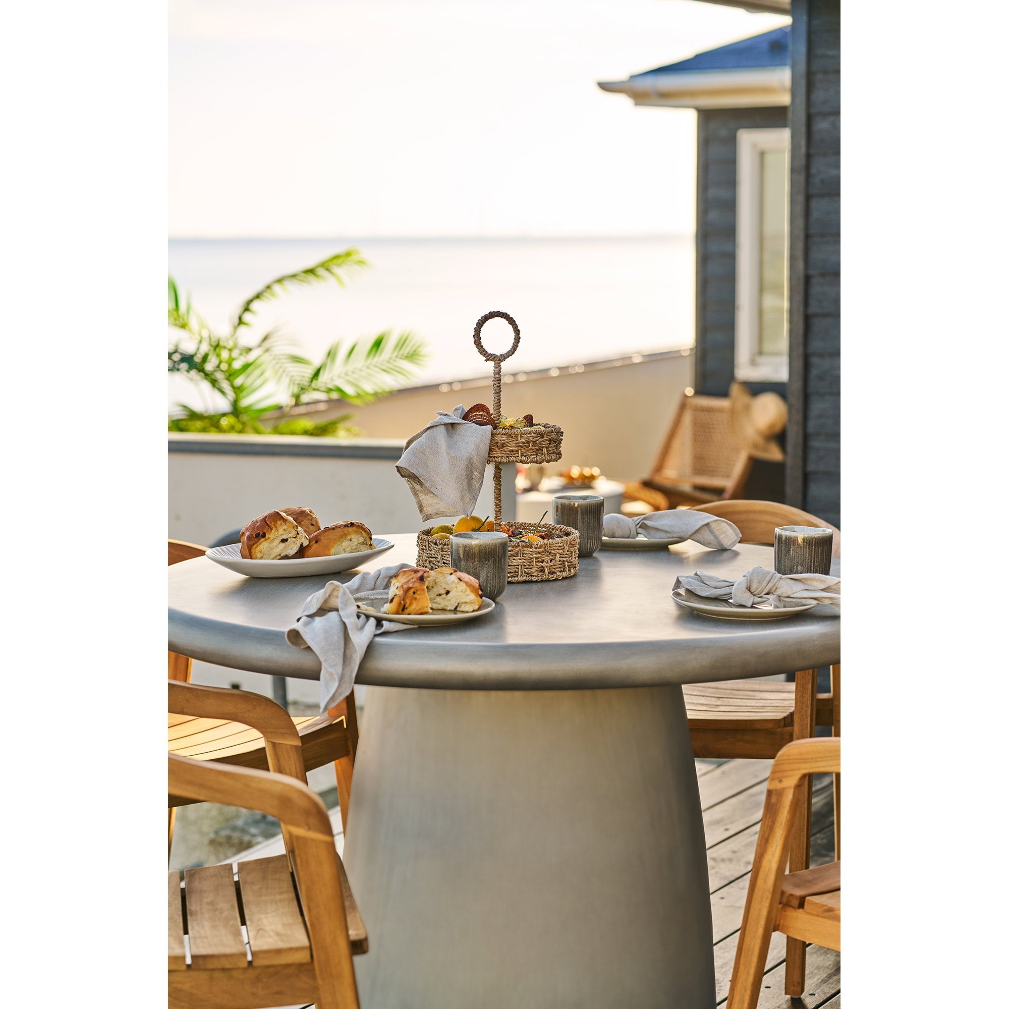 Viola Lunchteller - Essteller, Keramik, beige ø21 cm, 4er-Set