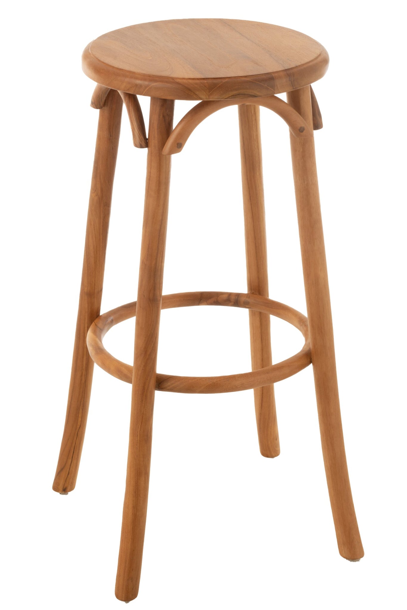 Barkruk van massief teakhout naturel 75 cm, Ali