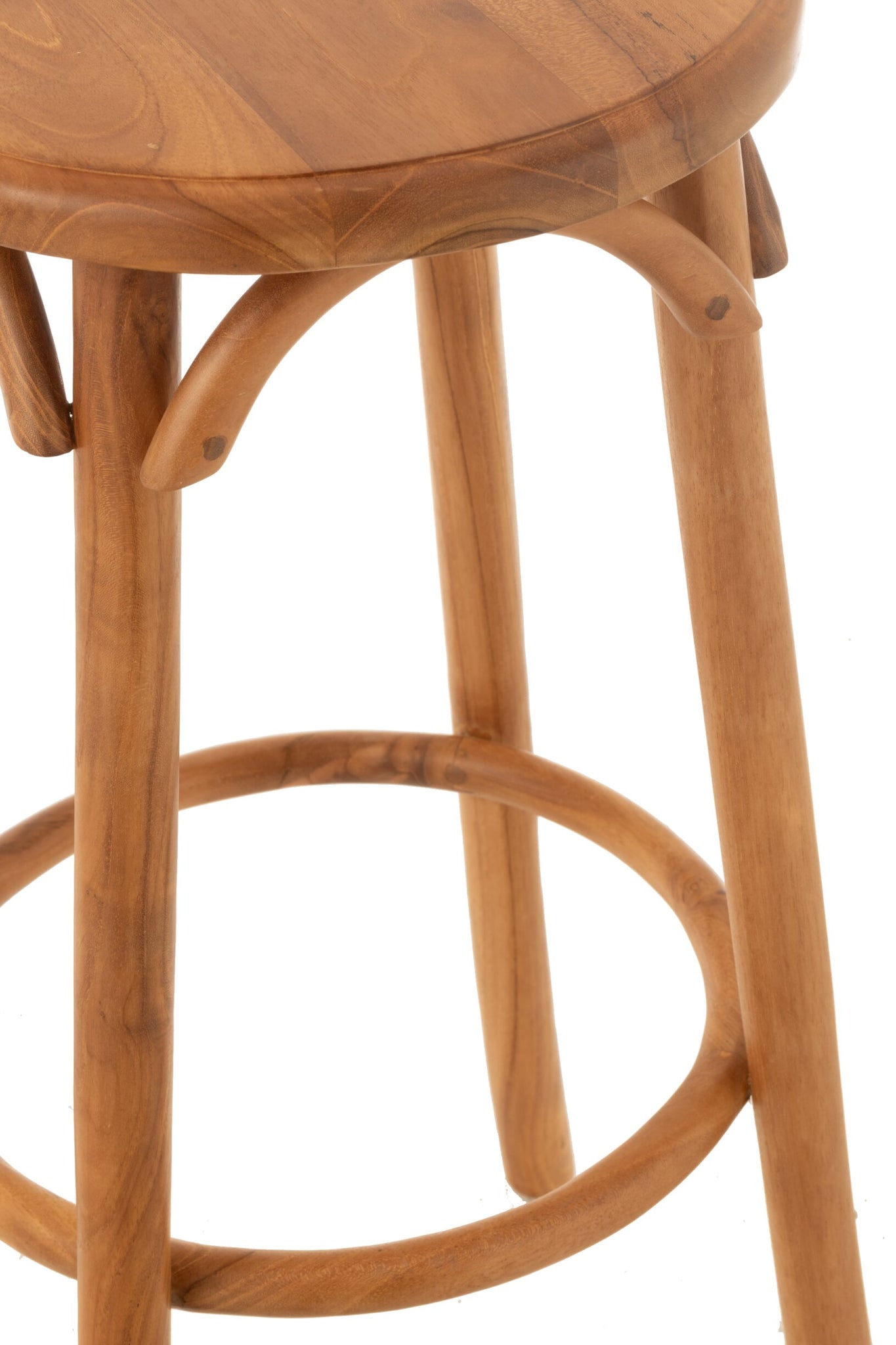 Barkruk van massief teakhout naturel 75 cm, Ali