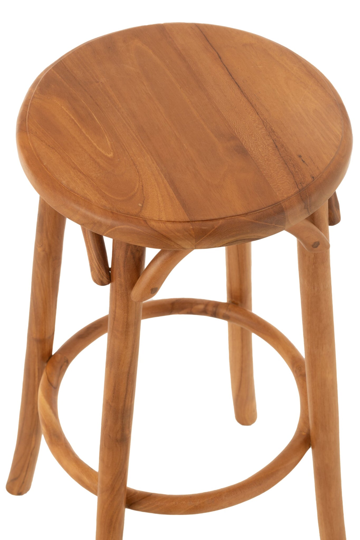 Barkruk van massief teakhout naturel 75 cm, Ali