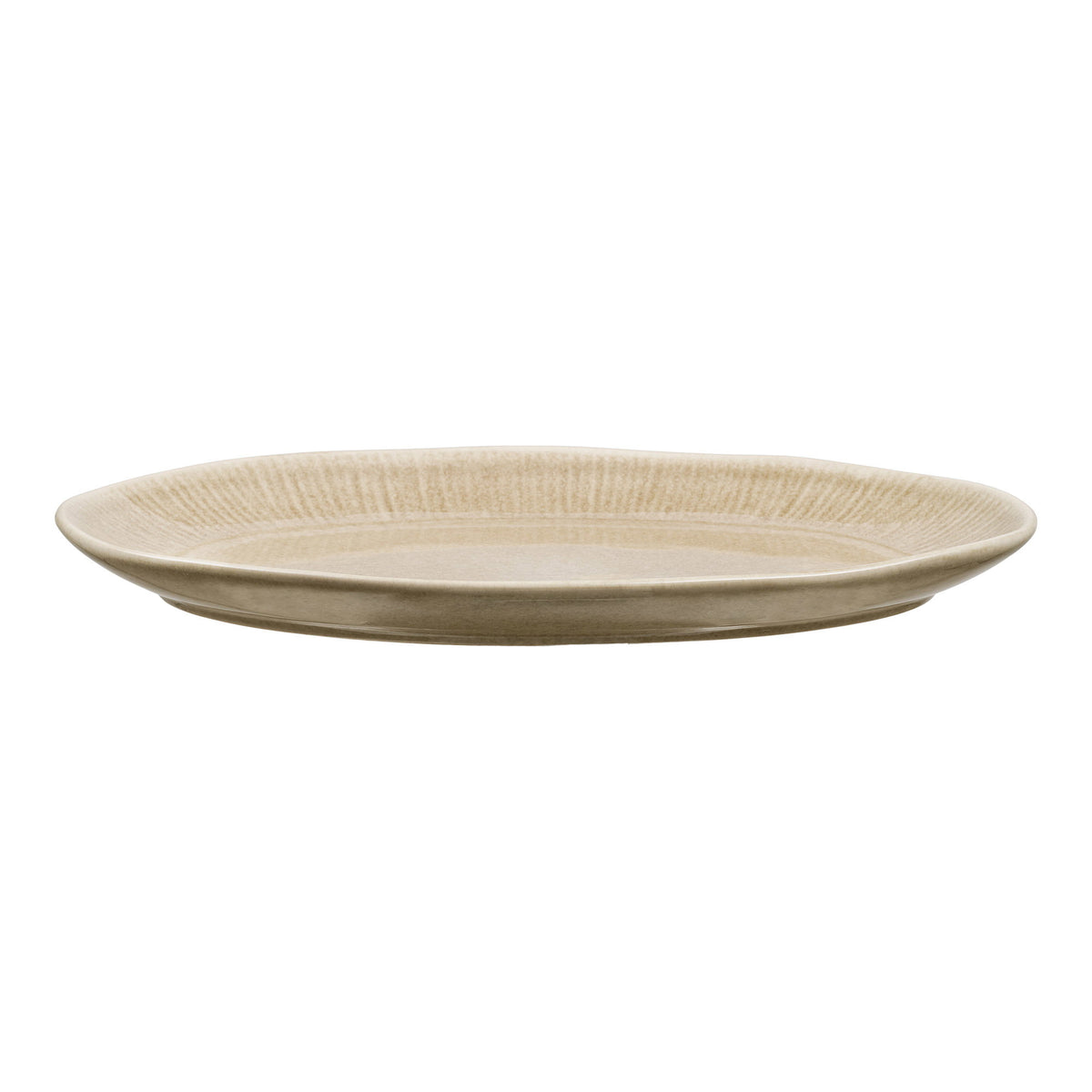 Serveerschaal Viola – steengoed, beige, 30x21,5x2,8 cm