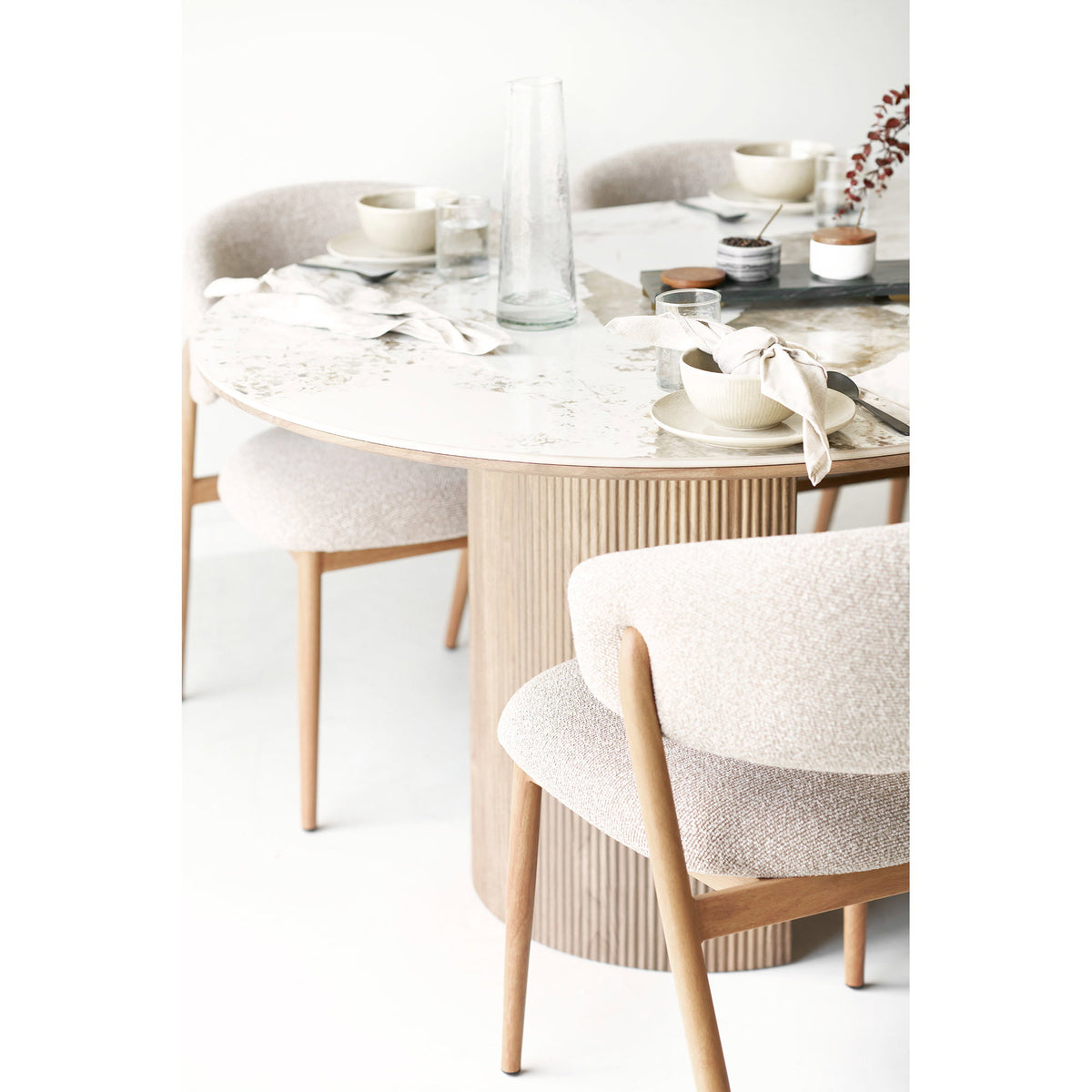 Dienblad Diu – marmer en messing, zwart met messing, 38x12,5 cm