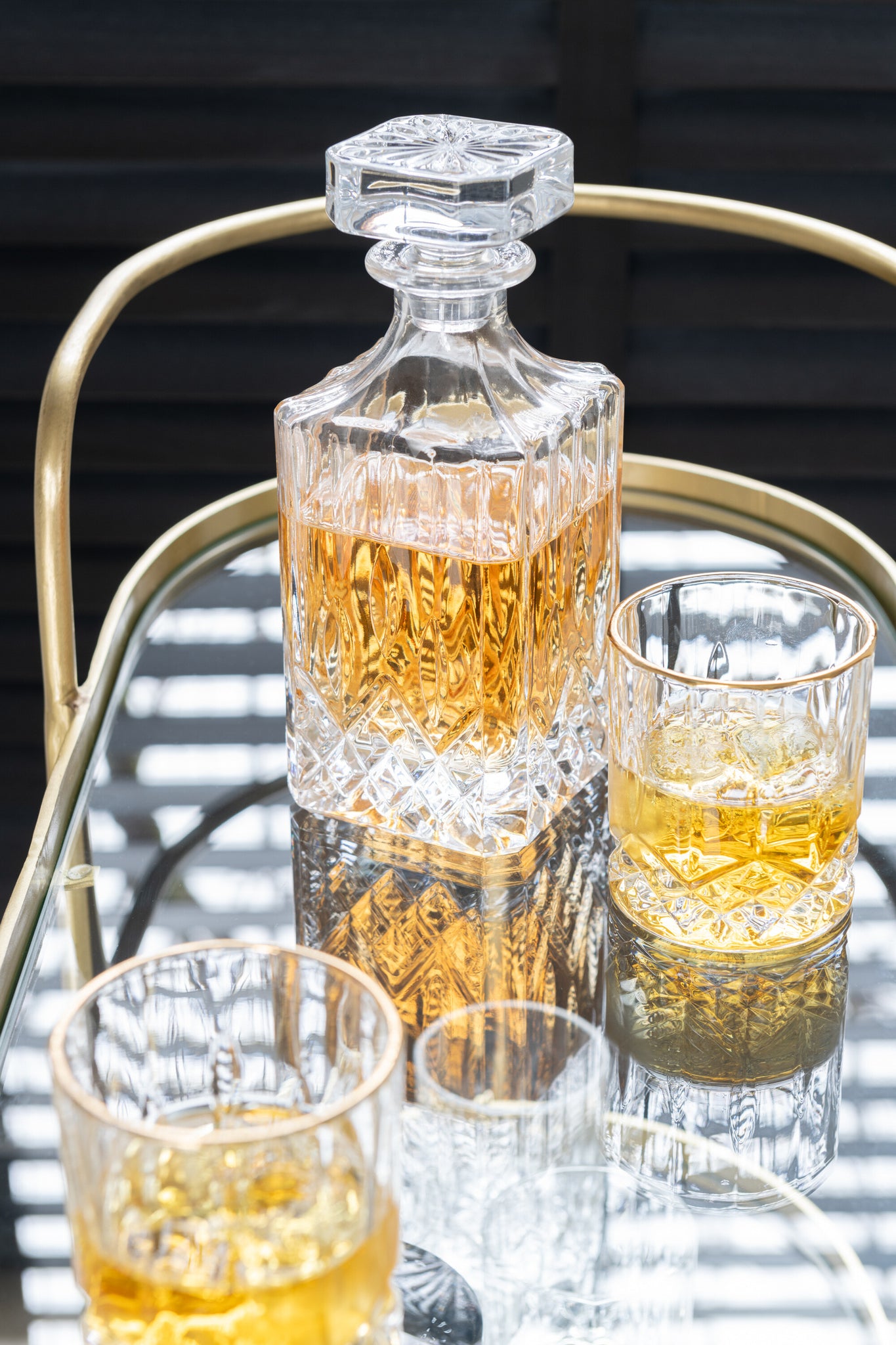 Franco Glass Gold/Transparent