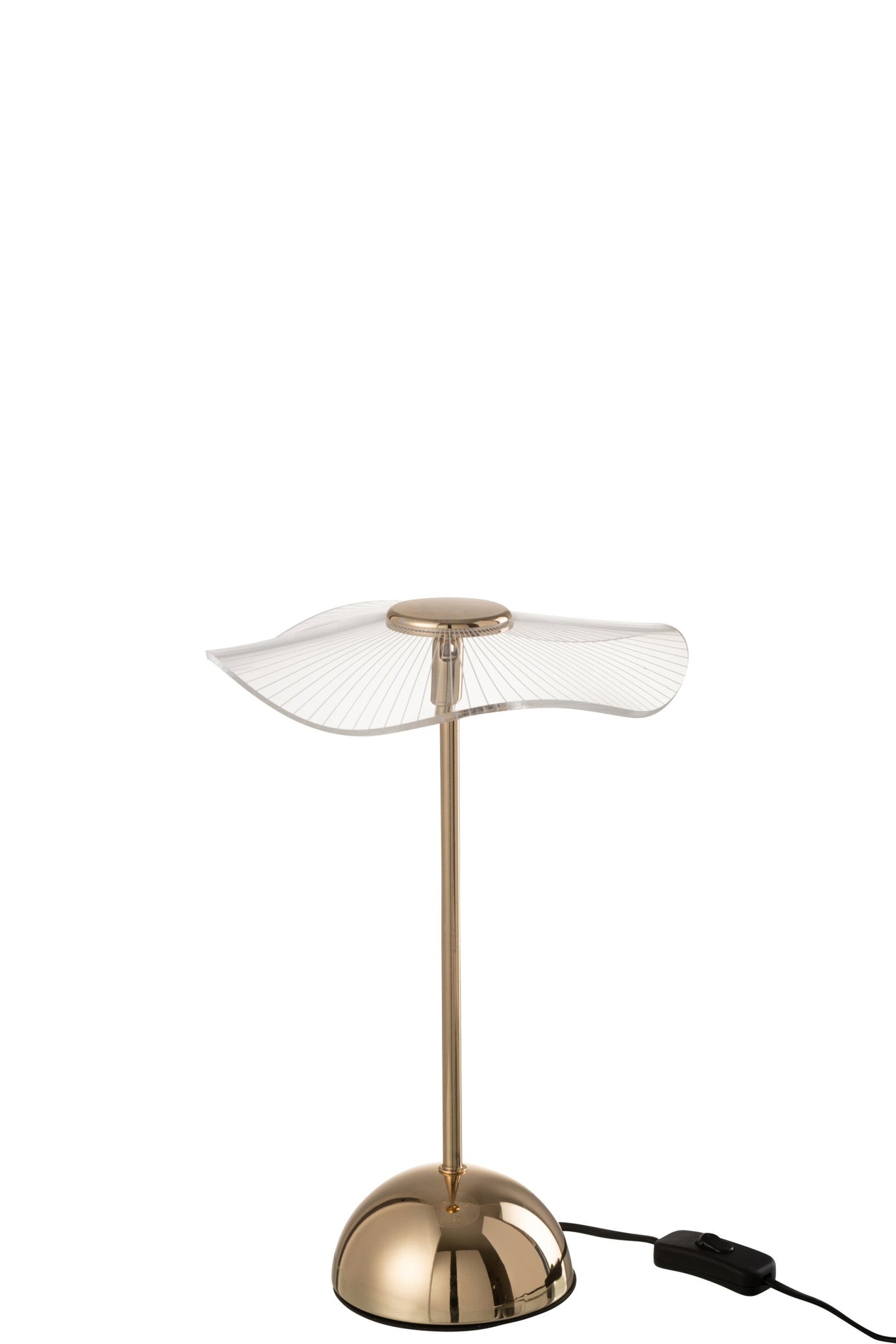 Tischleuchte LED Blume Metall/Kunststoff Gold Klein