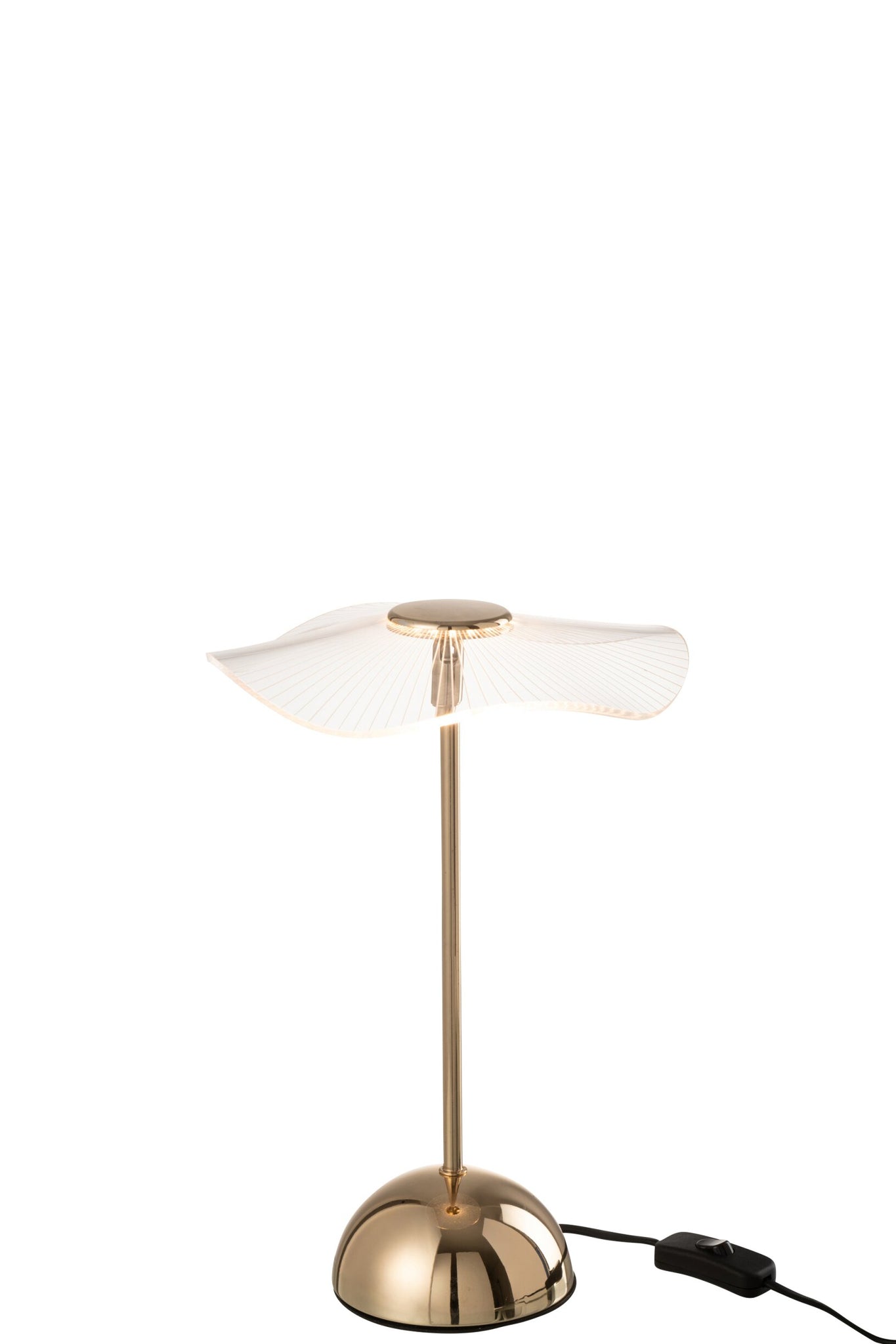 Tischleuchte LED Blume Metall/Kunststoff Gold Klein