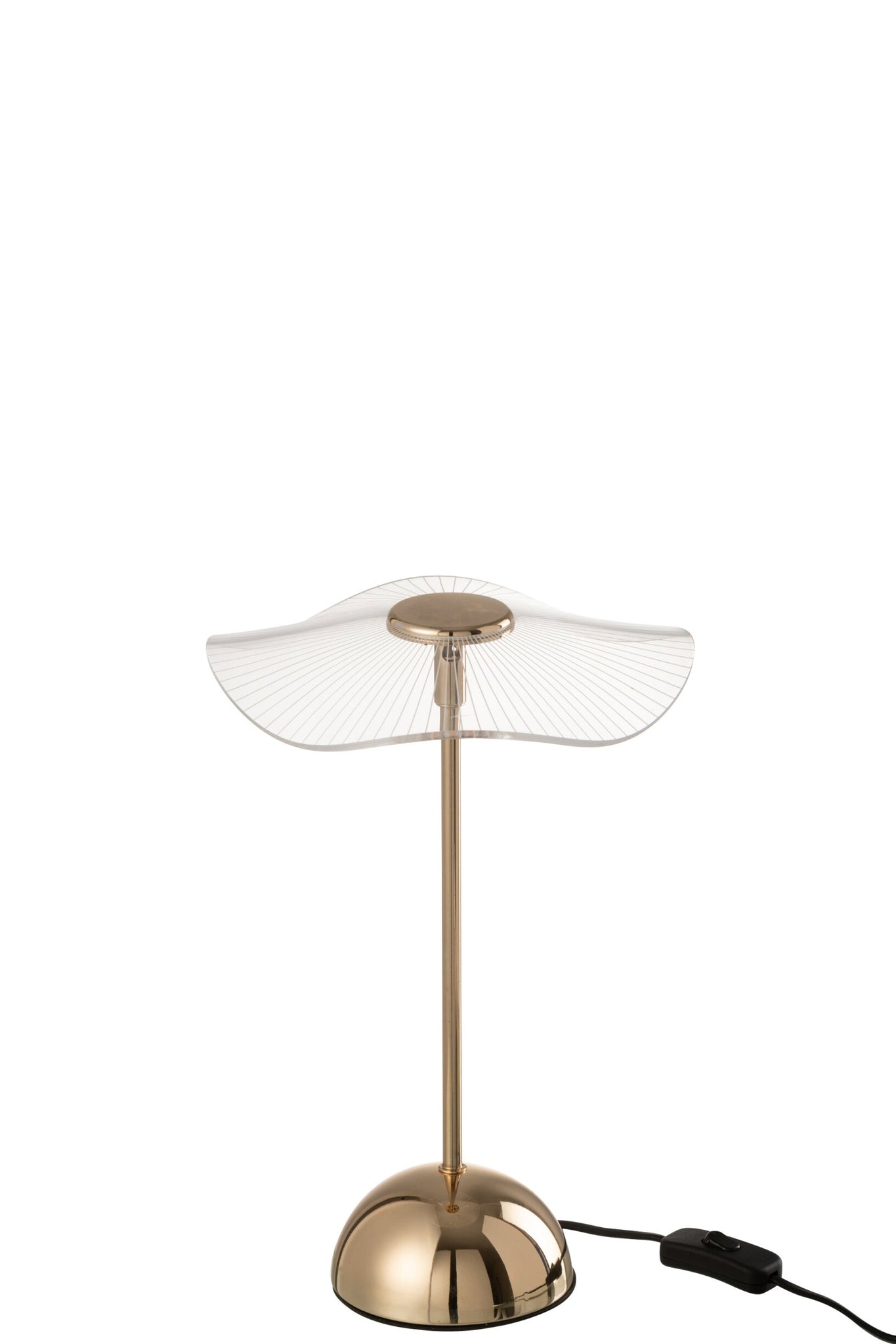 Tischleuchte LED Blume Metall/Kunststoff Gold Klein