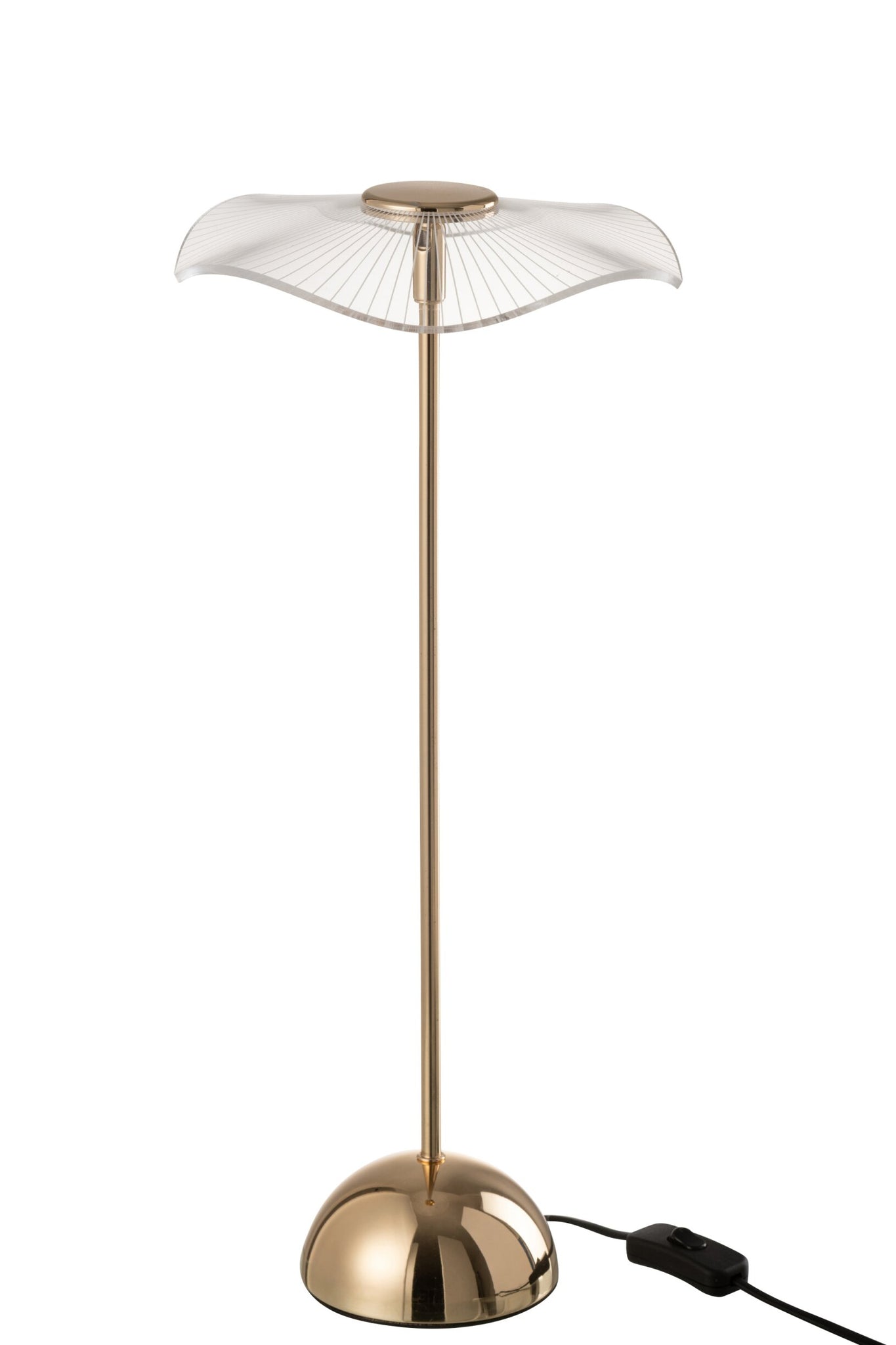 Tischleuchte LED Blume Metall/Kunststoff Gold Groß