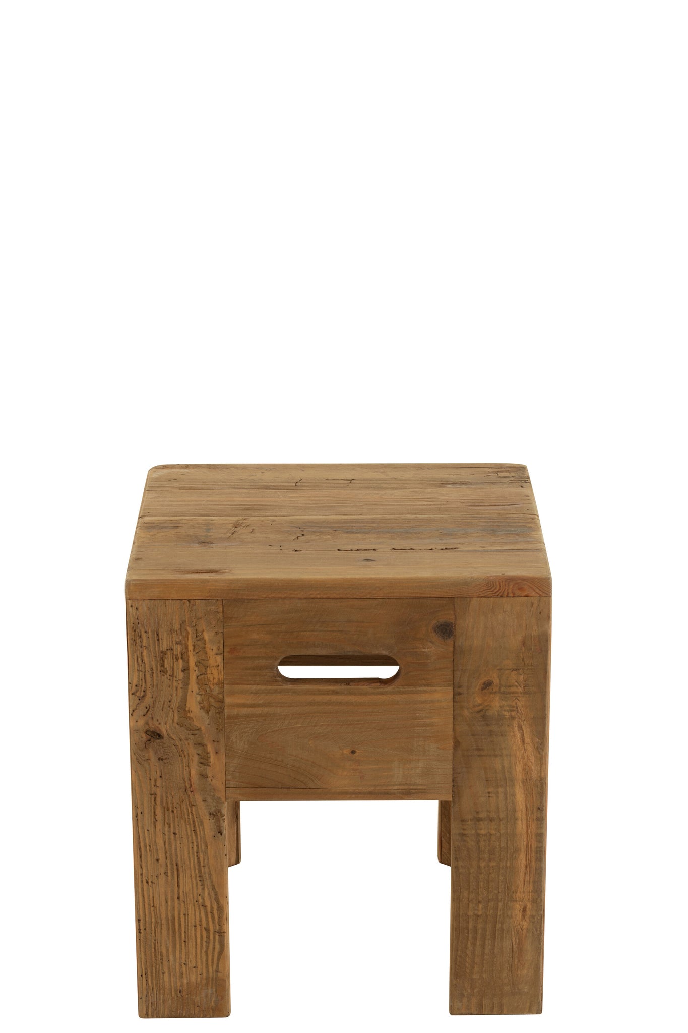 Kruk Gerecycled Dennenhout Bruin 35x35x40 cm