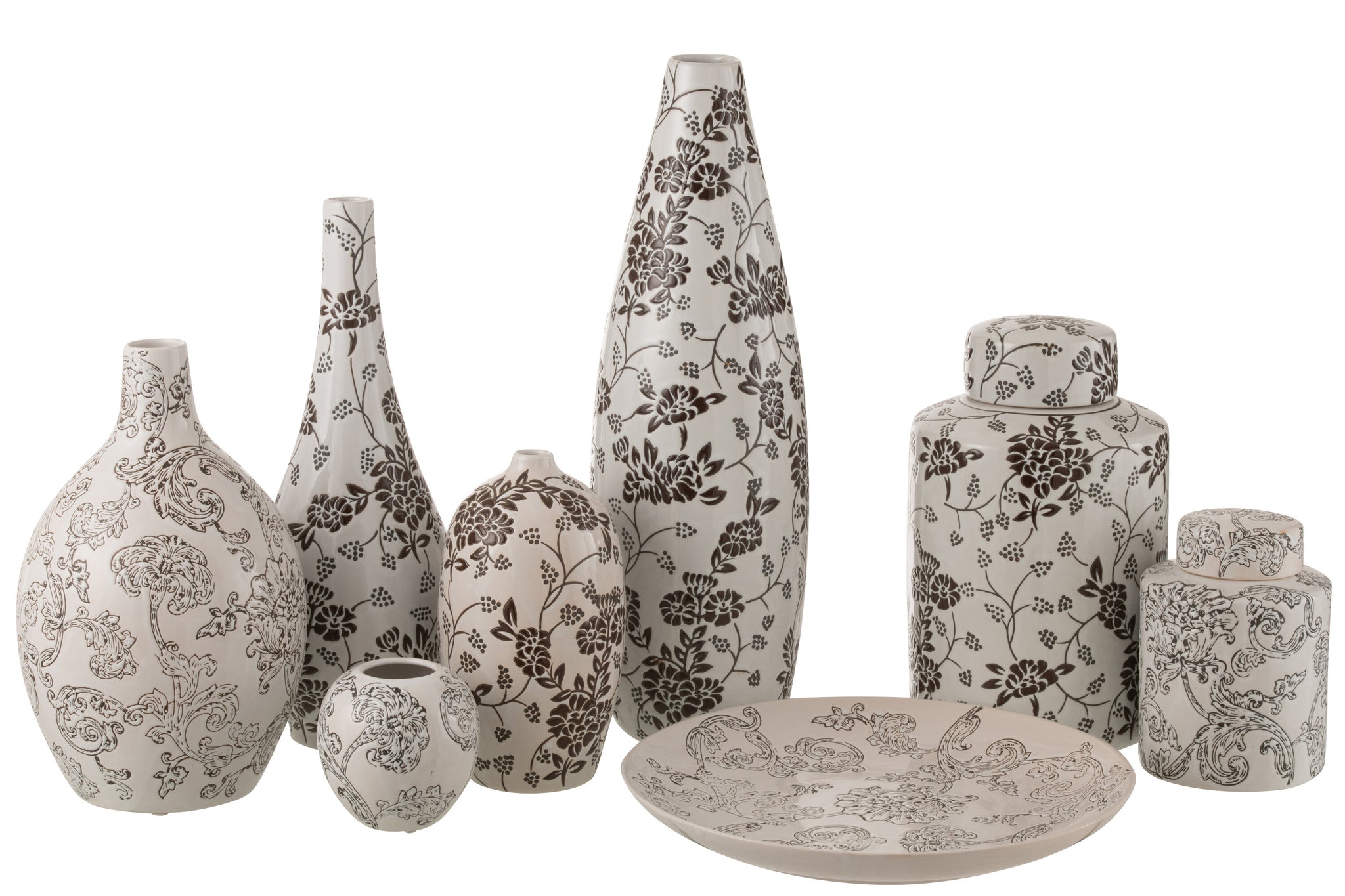 Vase Zen Porcelain White/Black