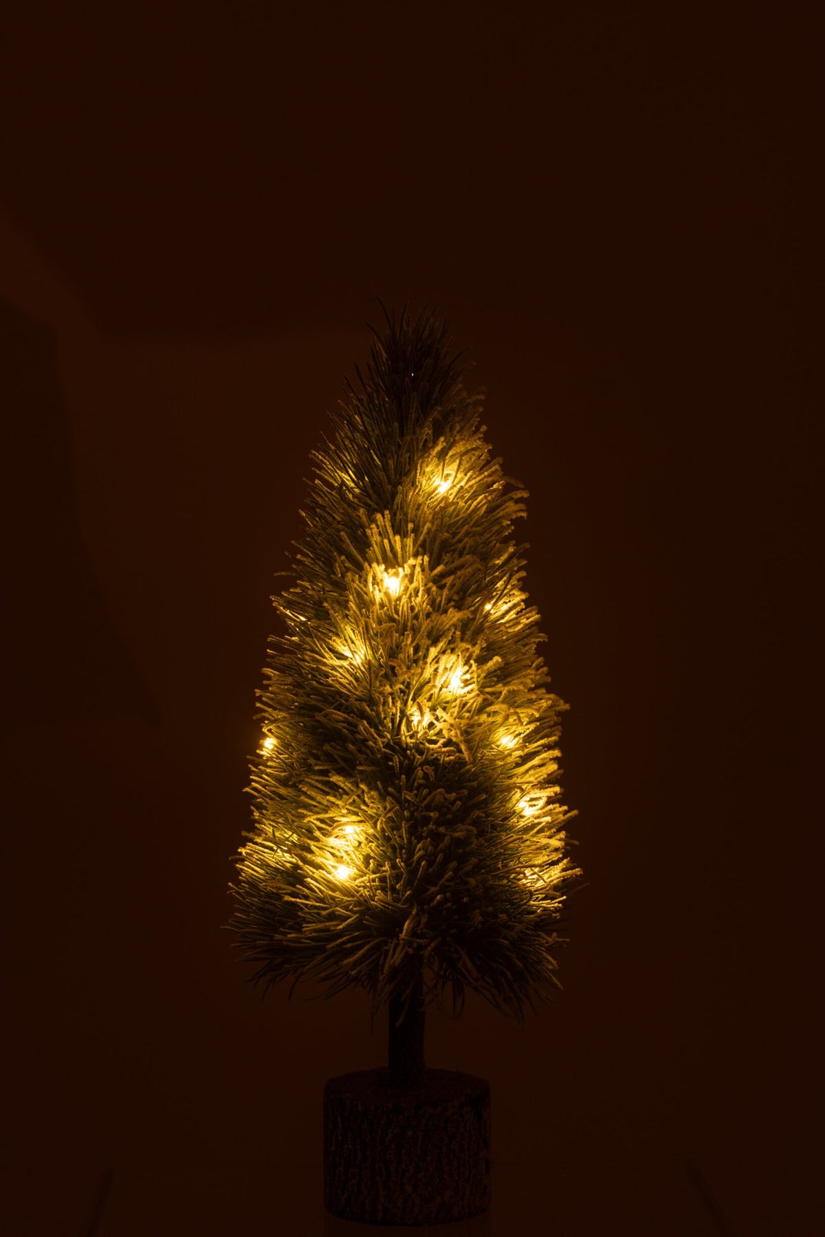 Kerstboompje besneeuwd met LED model B – kunststof, groen, 60 cm