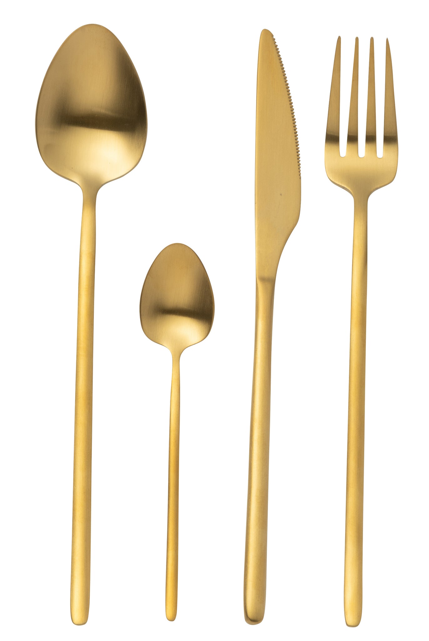 Box Cutlery C 24 Pieces Stainless Steel Matt Gold