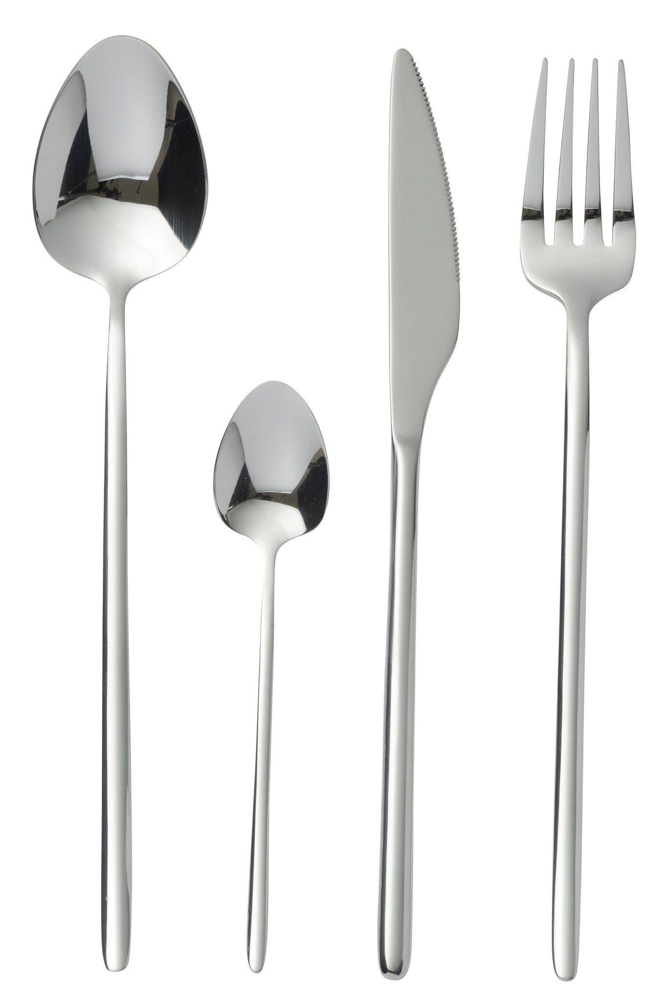 Box Cutlery C 24 Pieces Stainless Steel Shiny Silver