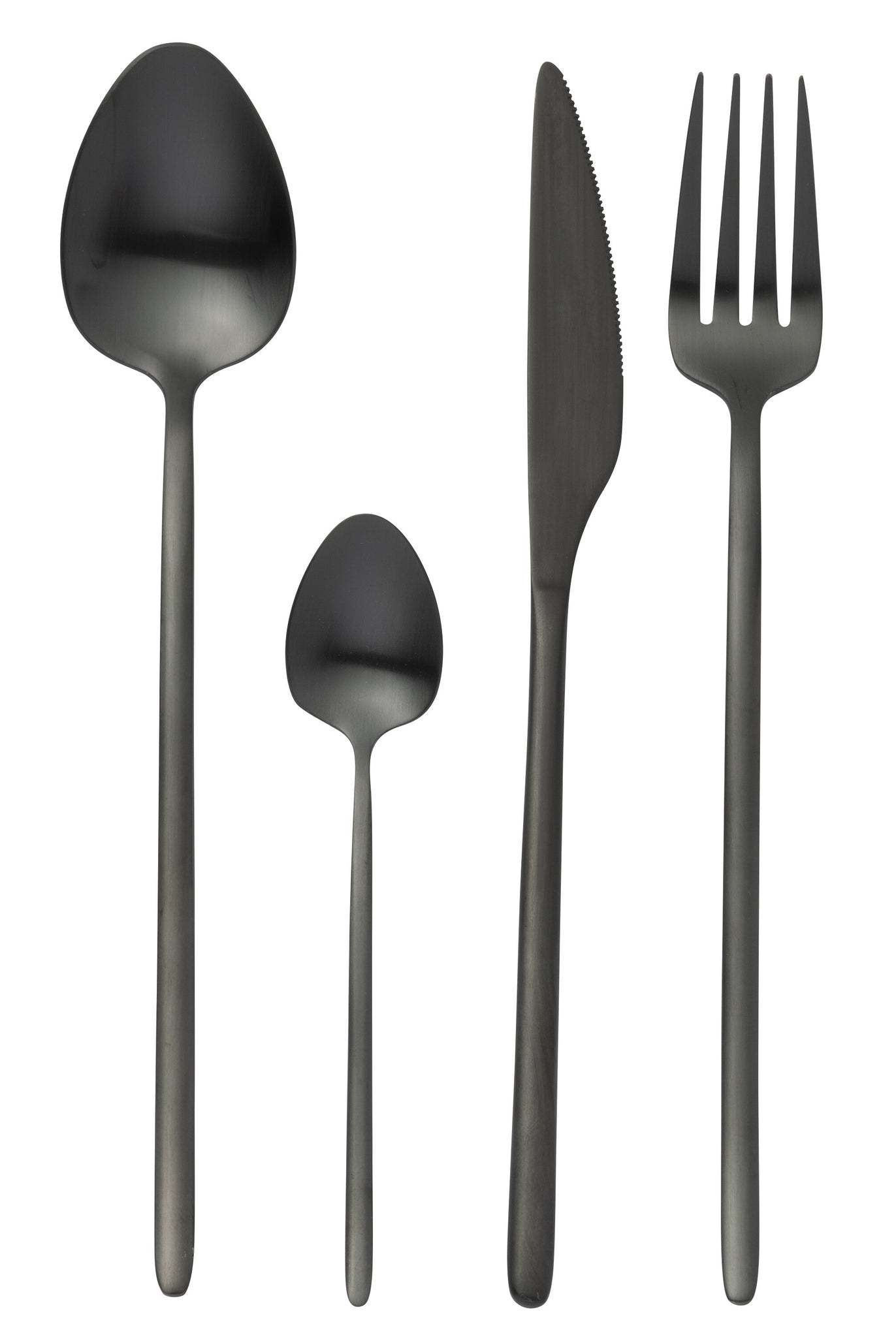 Box Cutlery C 24 Pieces Stainless Steel Matt Black