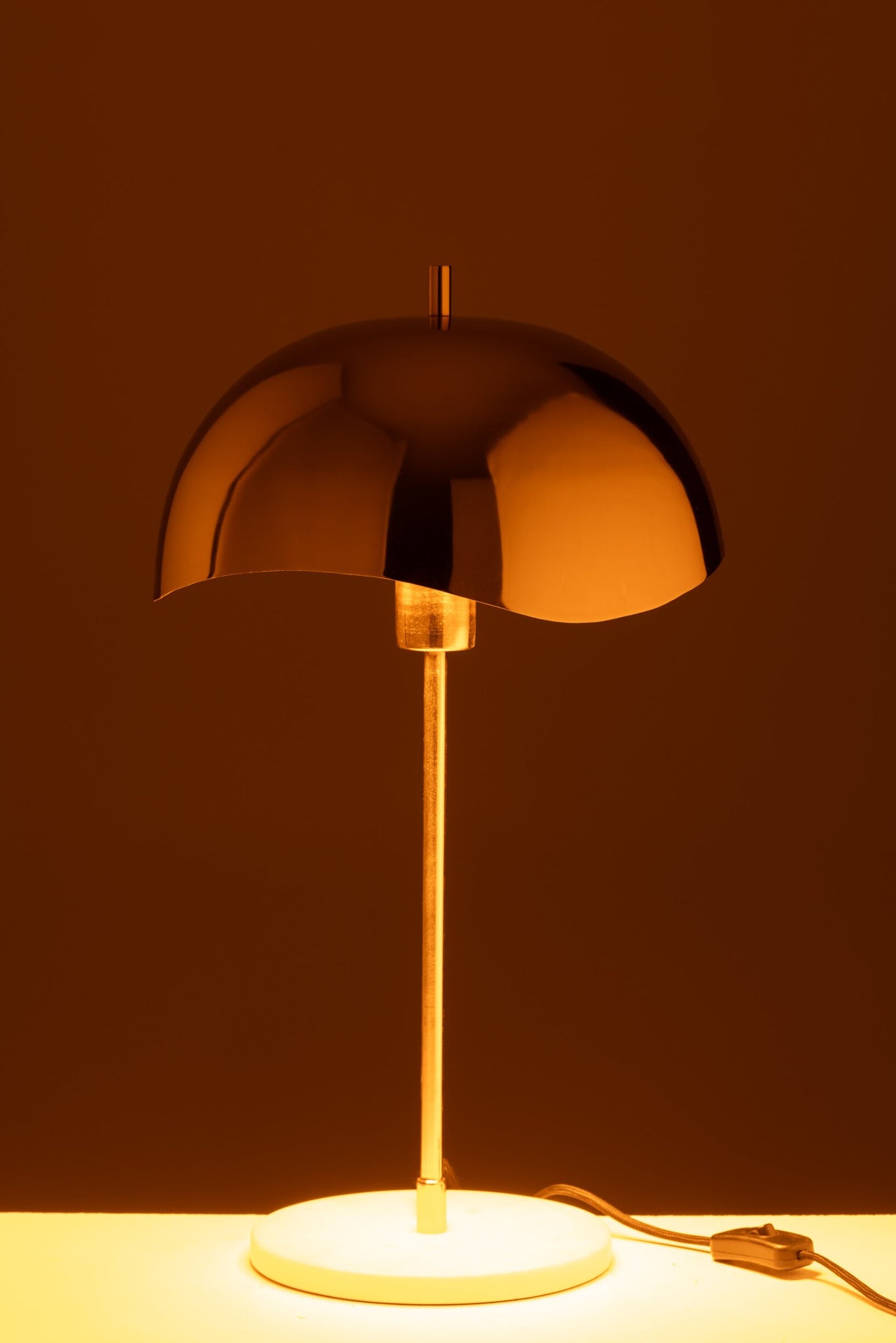Tischleuchte Metall/Marmor Gold