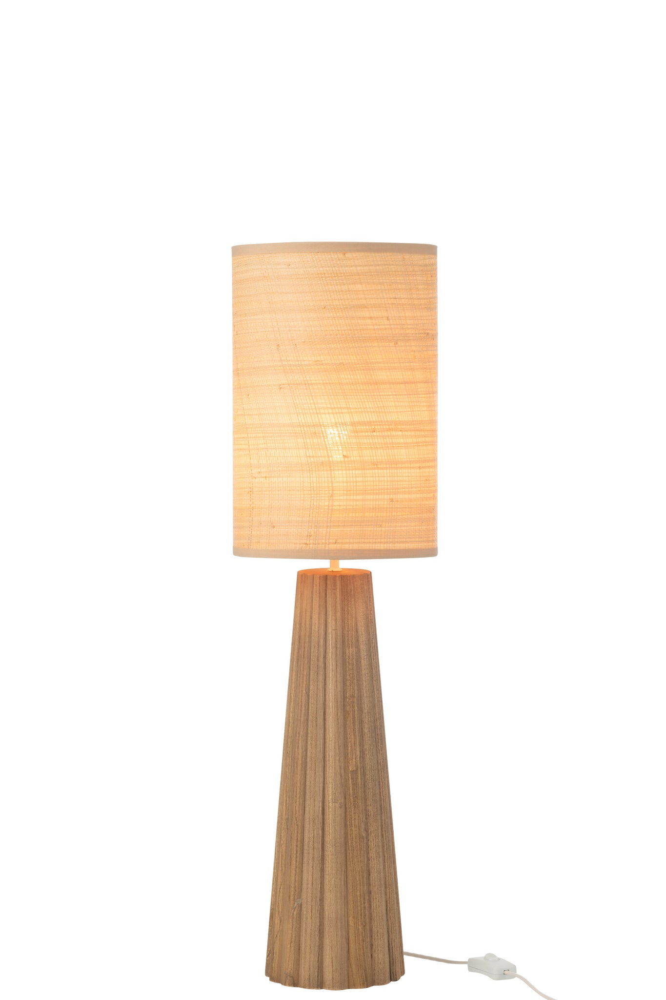 Tischleuchte Schirm Ailanthus Holz Natur Klein