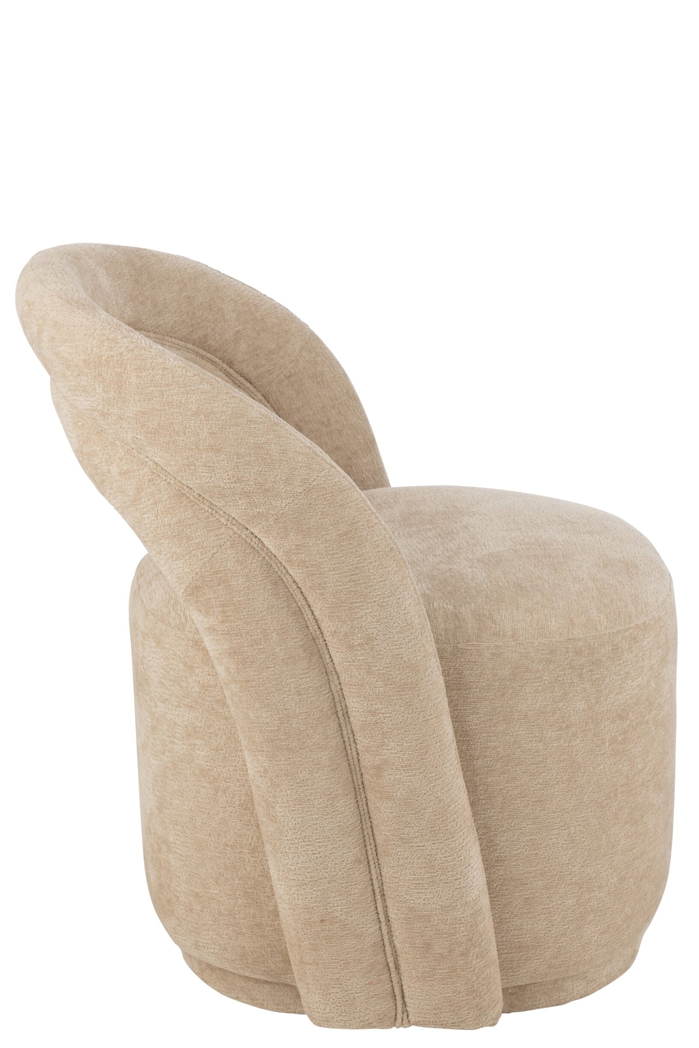 Akzentstuhl Textil Beige