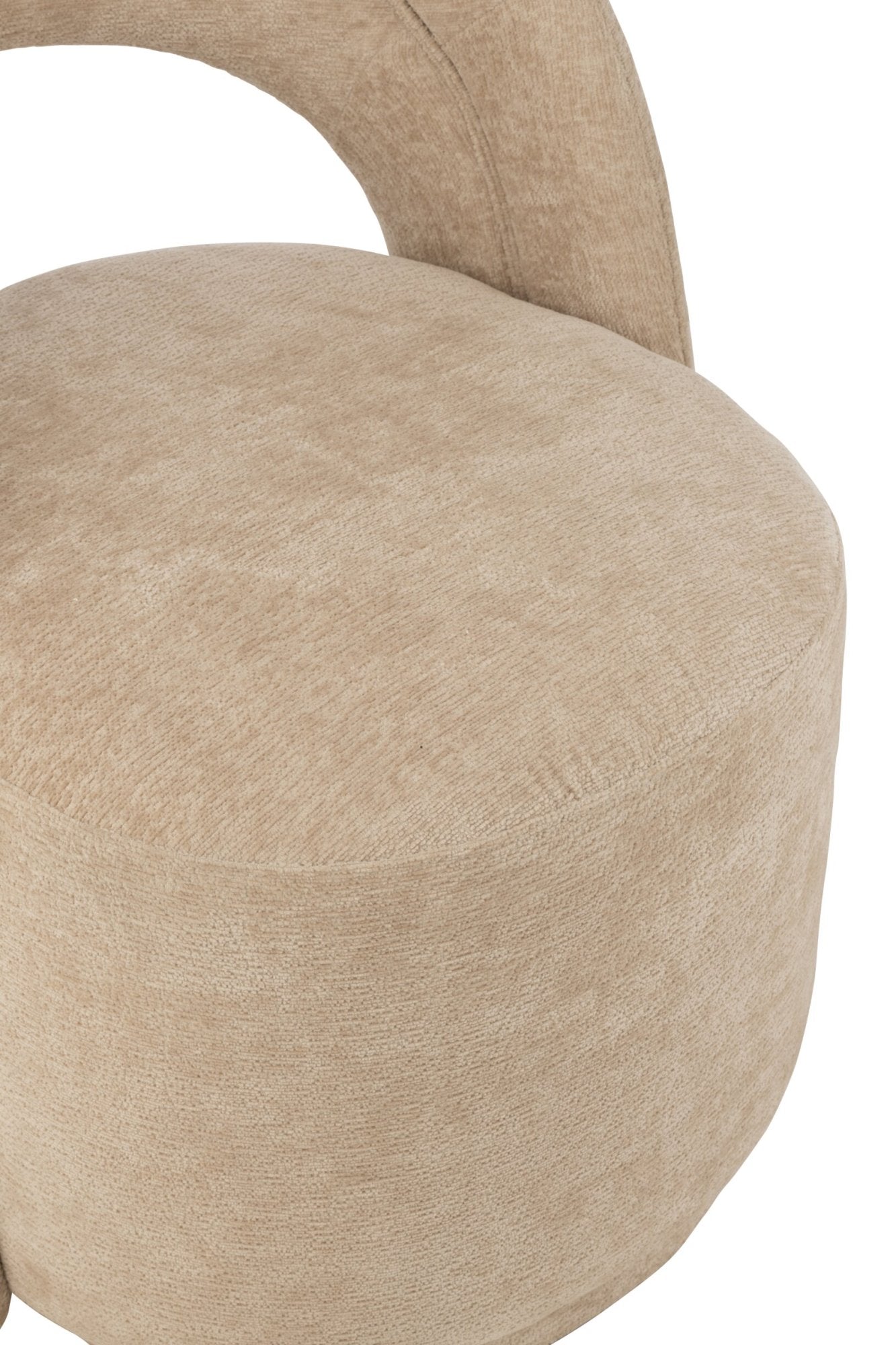 Akzentstuhl Textil Beige