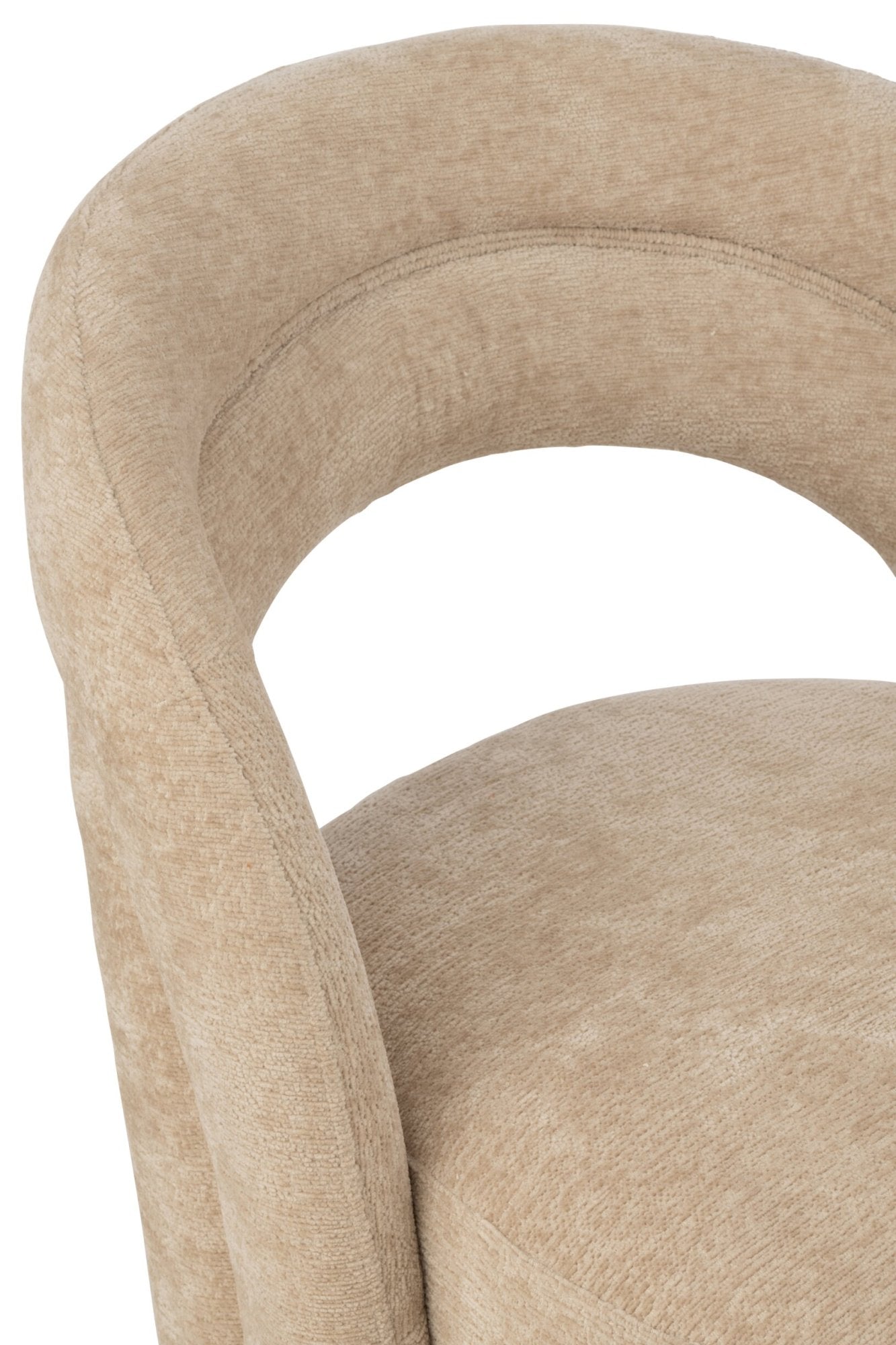 Akzentstuhl Textil Beige