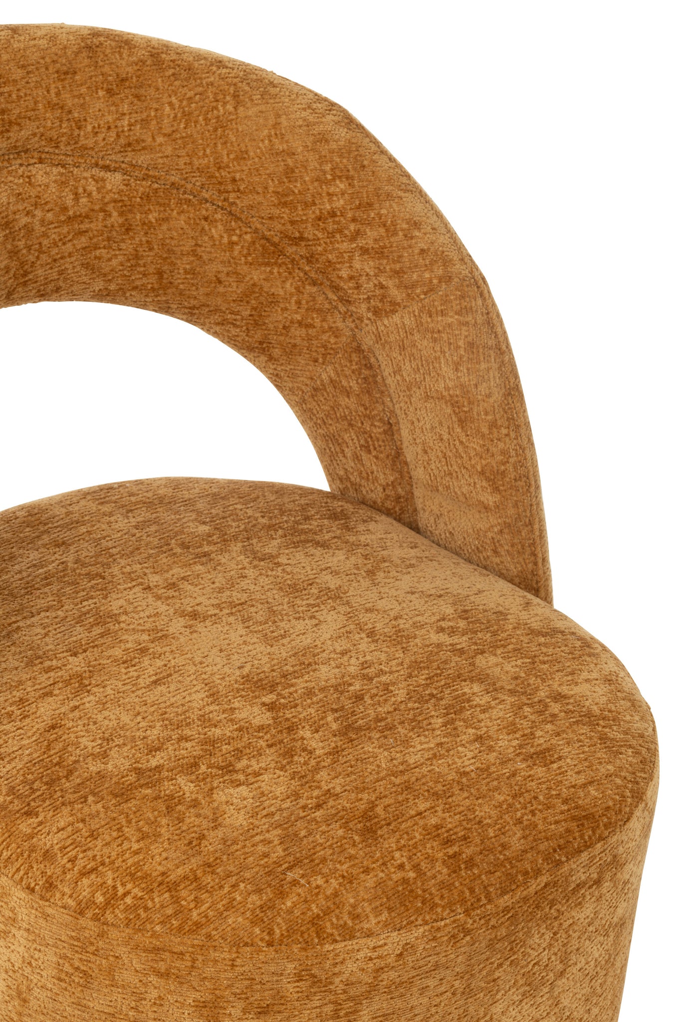 Accent Chair Textile Ochre