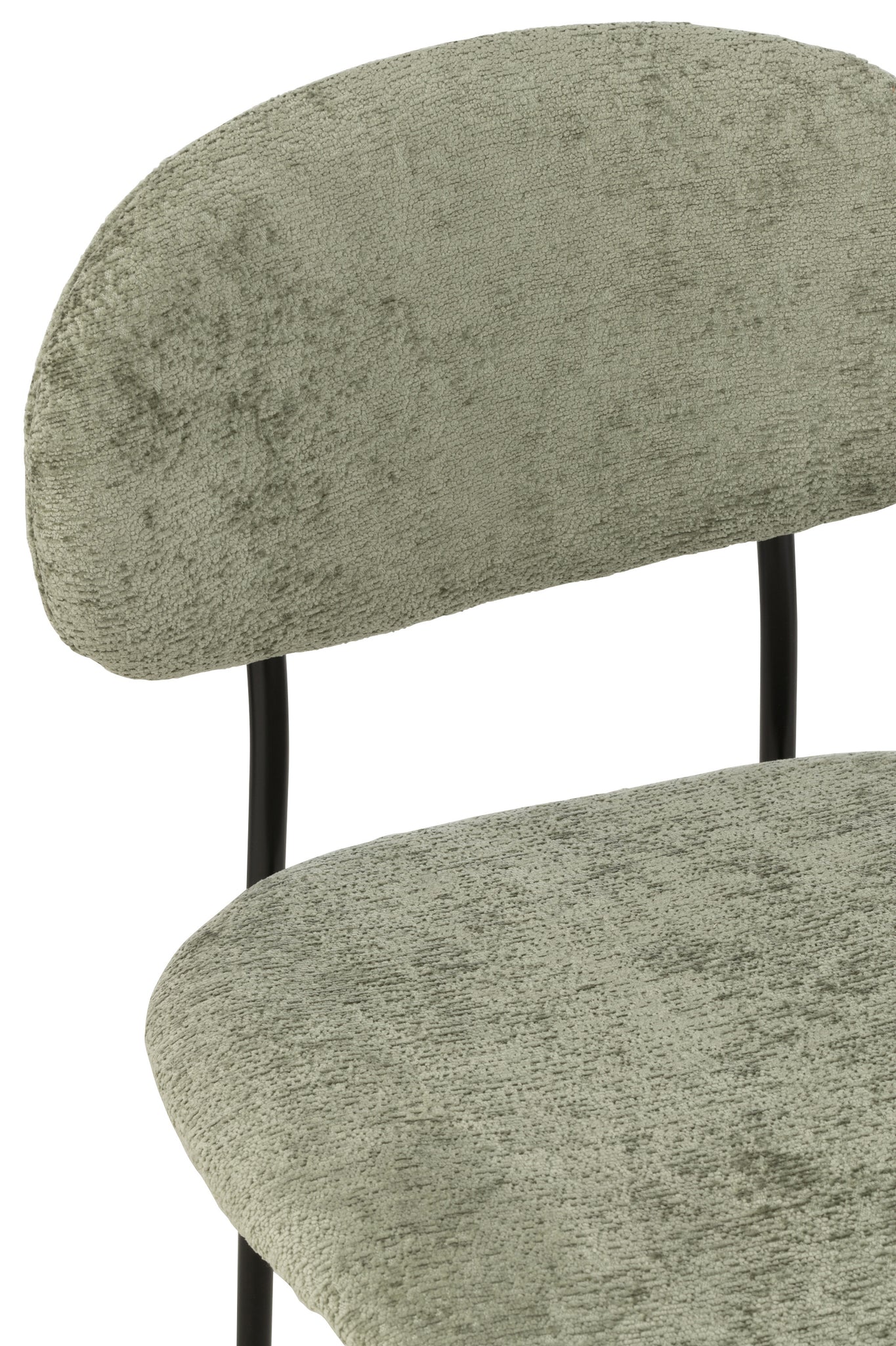 Dining Chair Textile/Metal Mint Green