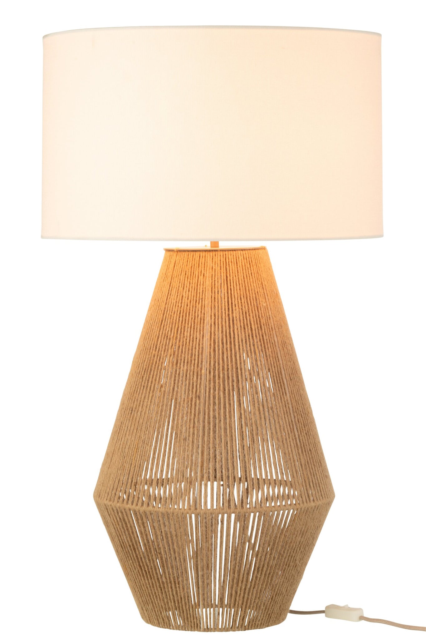 Tischlampe Striing Metall/Jute Natur
