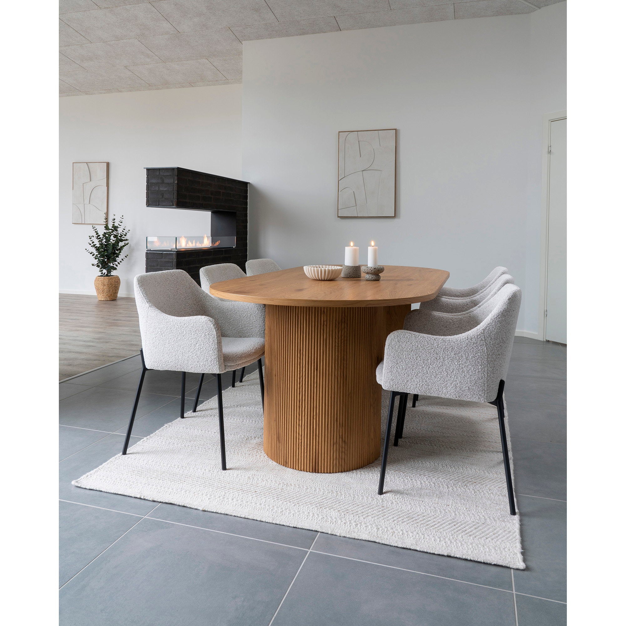 Madeline Relief Wall Decoration - Relief wall decoration, white, No.1 60x90 cm