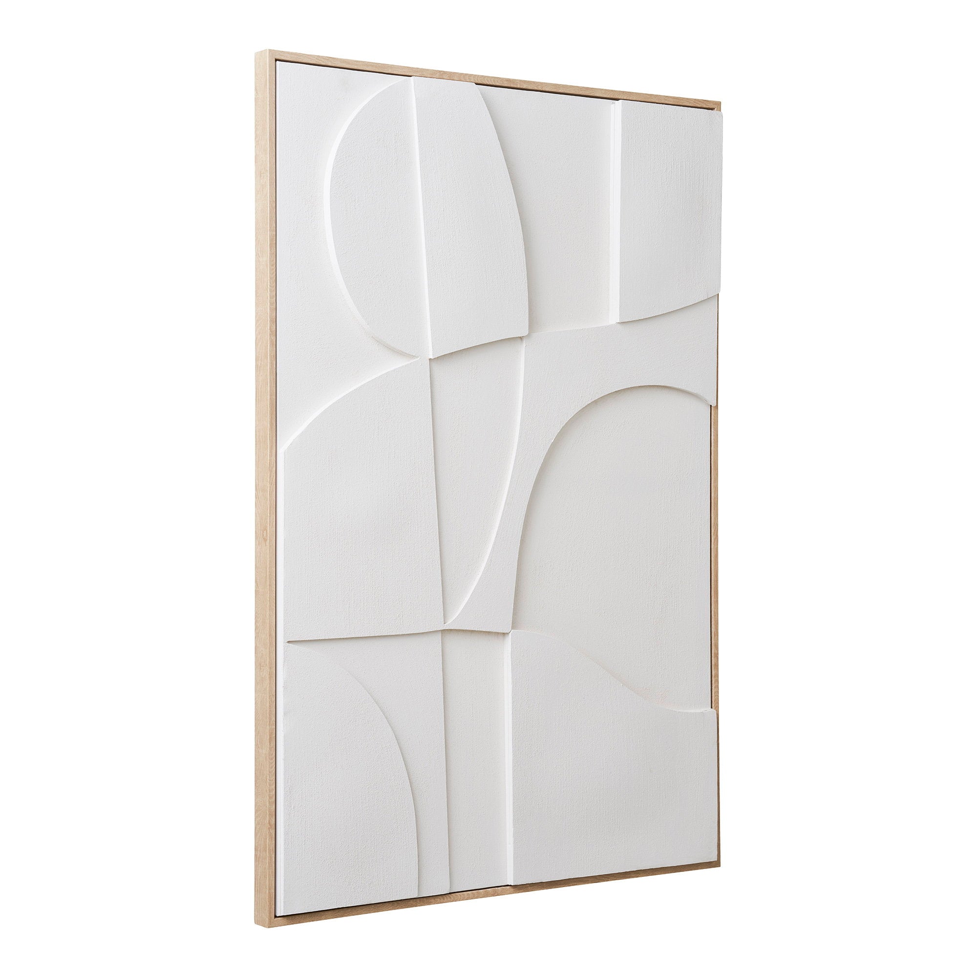 Madeline Relief Wall Decoration - Relief wall decoration, white, No.2 60x90 cm