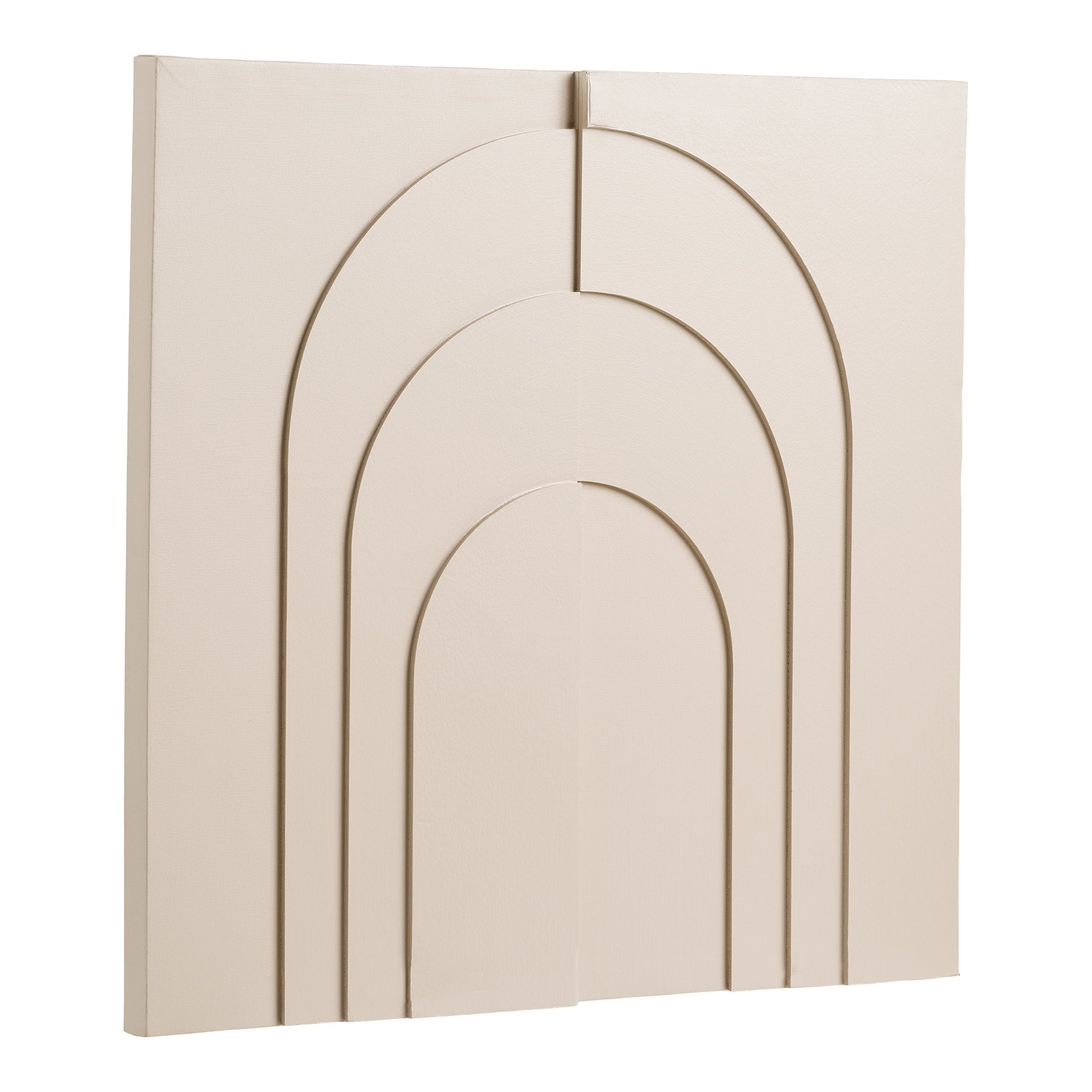 Ina Wanddekoration - Relief-Wanddekoration, beige 60x60 cm