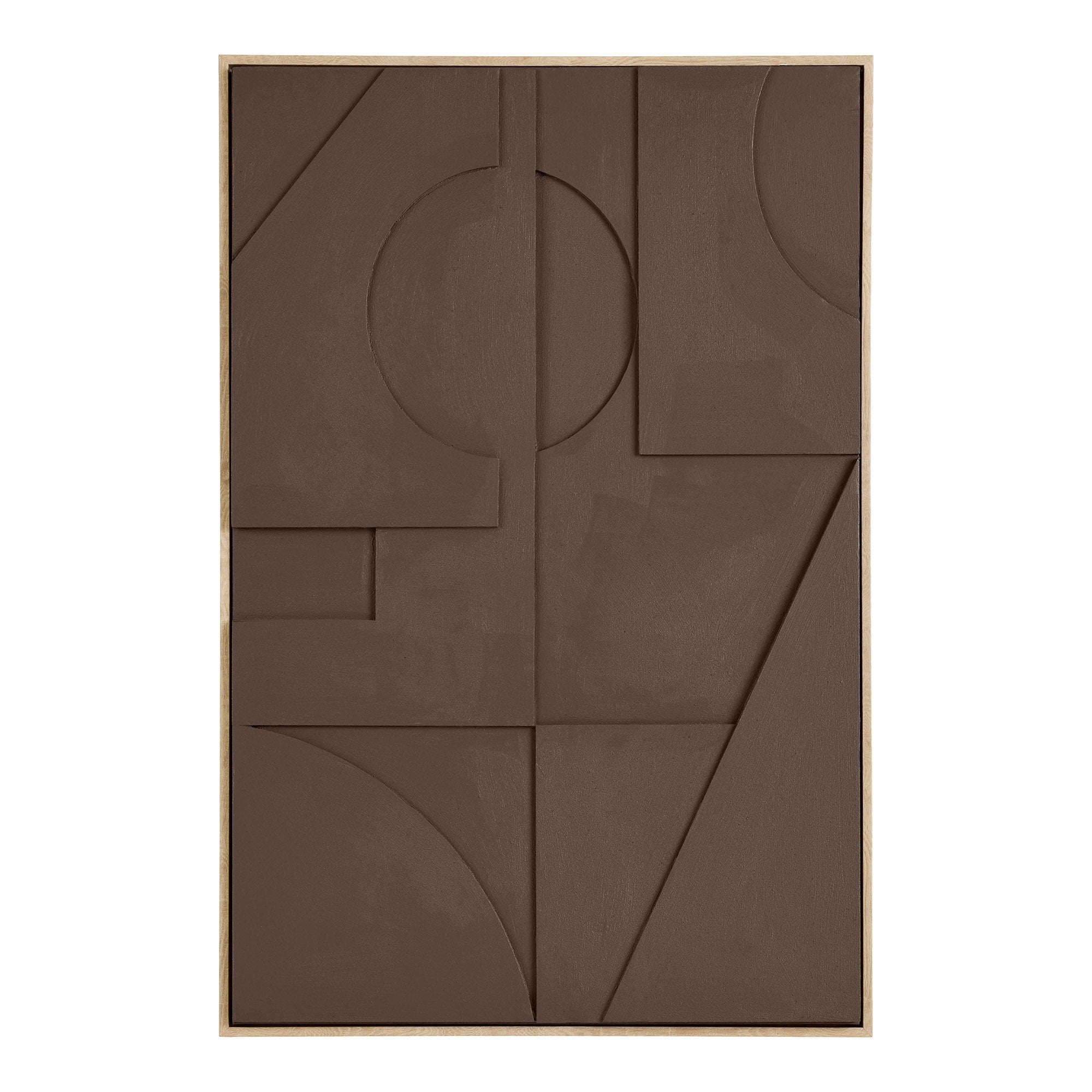 Isabella Relief-Wanddekoration - Relief-Wanddekoration, braun, Nr. 1 60x90 cm