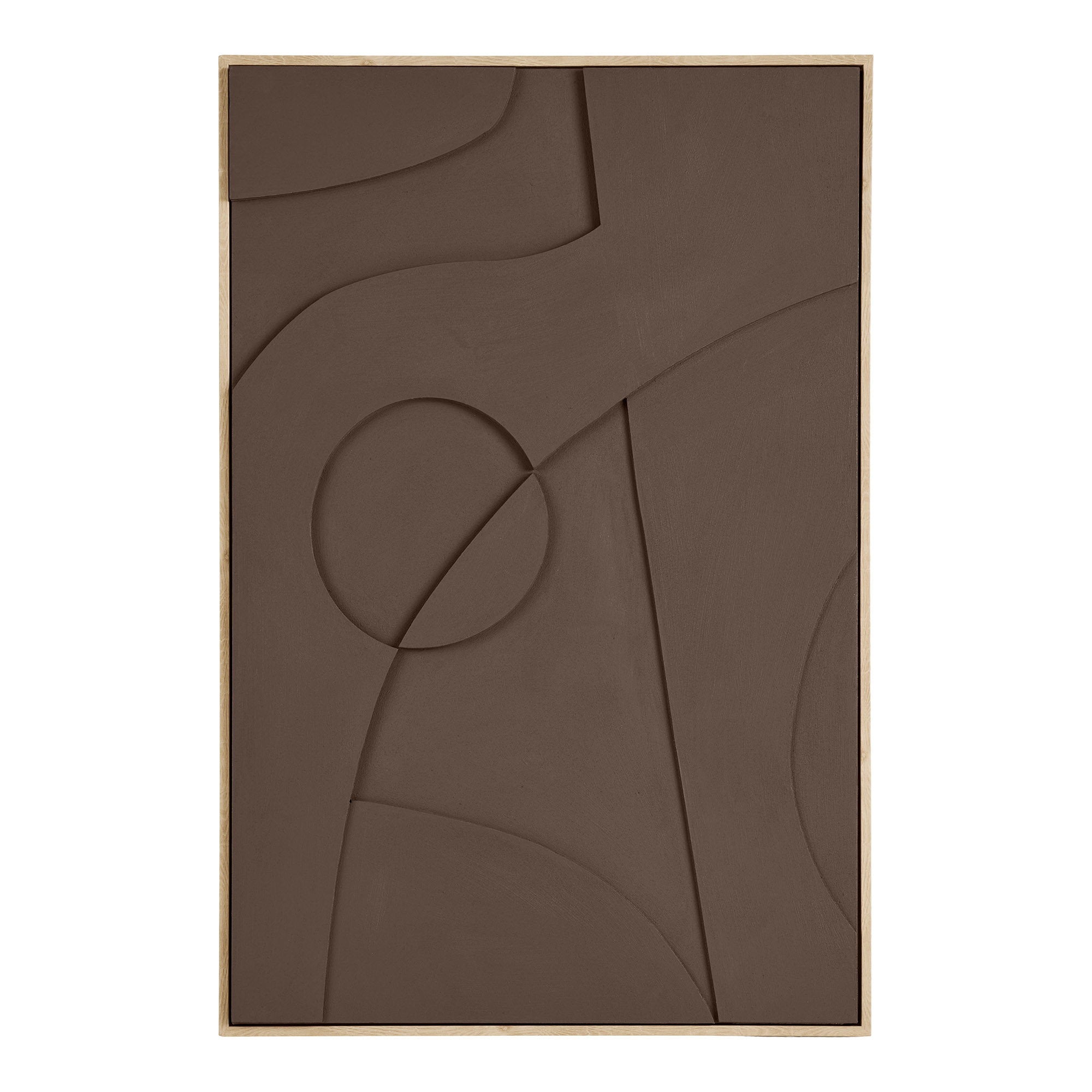 Isabella Relief Wanddekoration - Relief-Wanddekoration, braun, Nr.2 60x90 cm