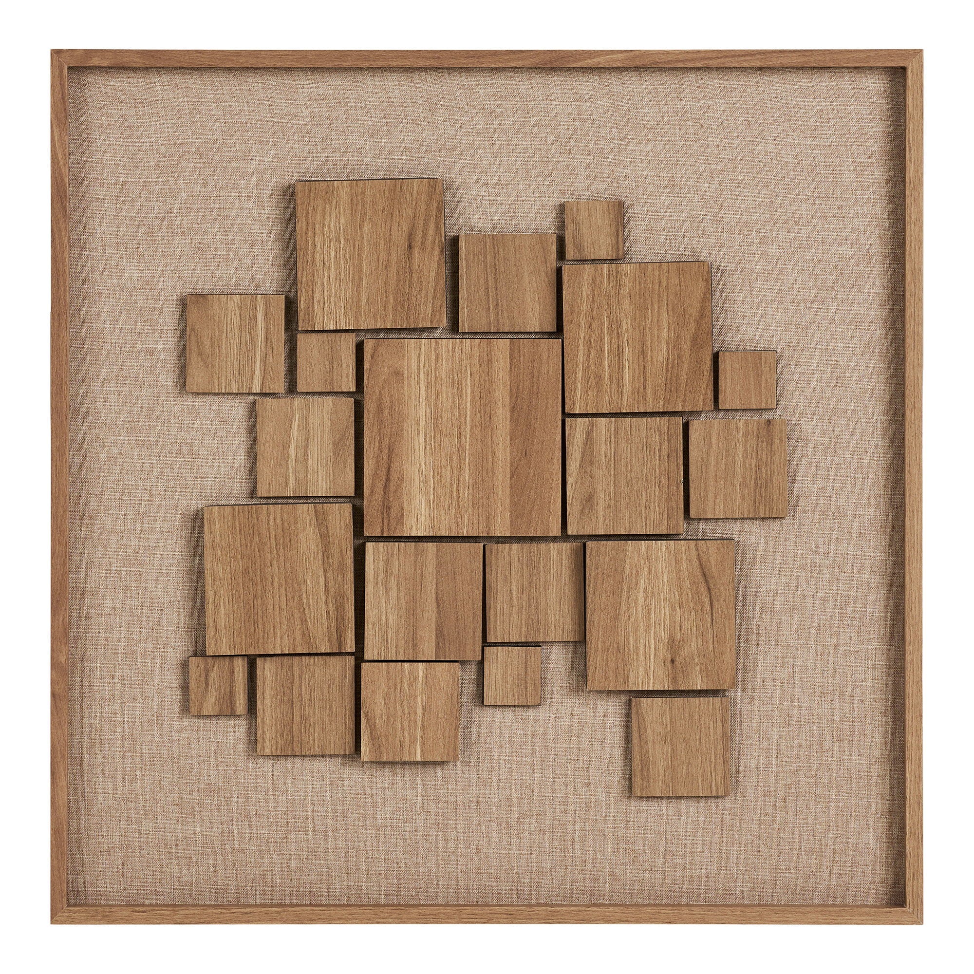 Gala Relief Wanddekoration - Relief-Wanddekoration, braun 60x60 cm