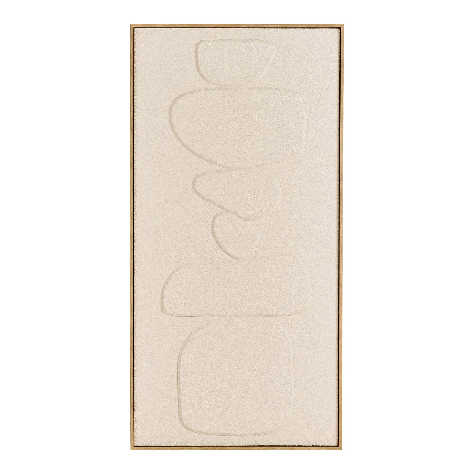 Victoria Relief Wanddekoration - Relief-Wanddekoration, beige, Nr. 1 60x120 cm