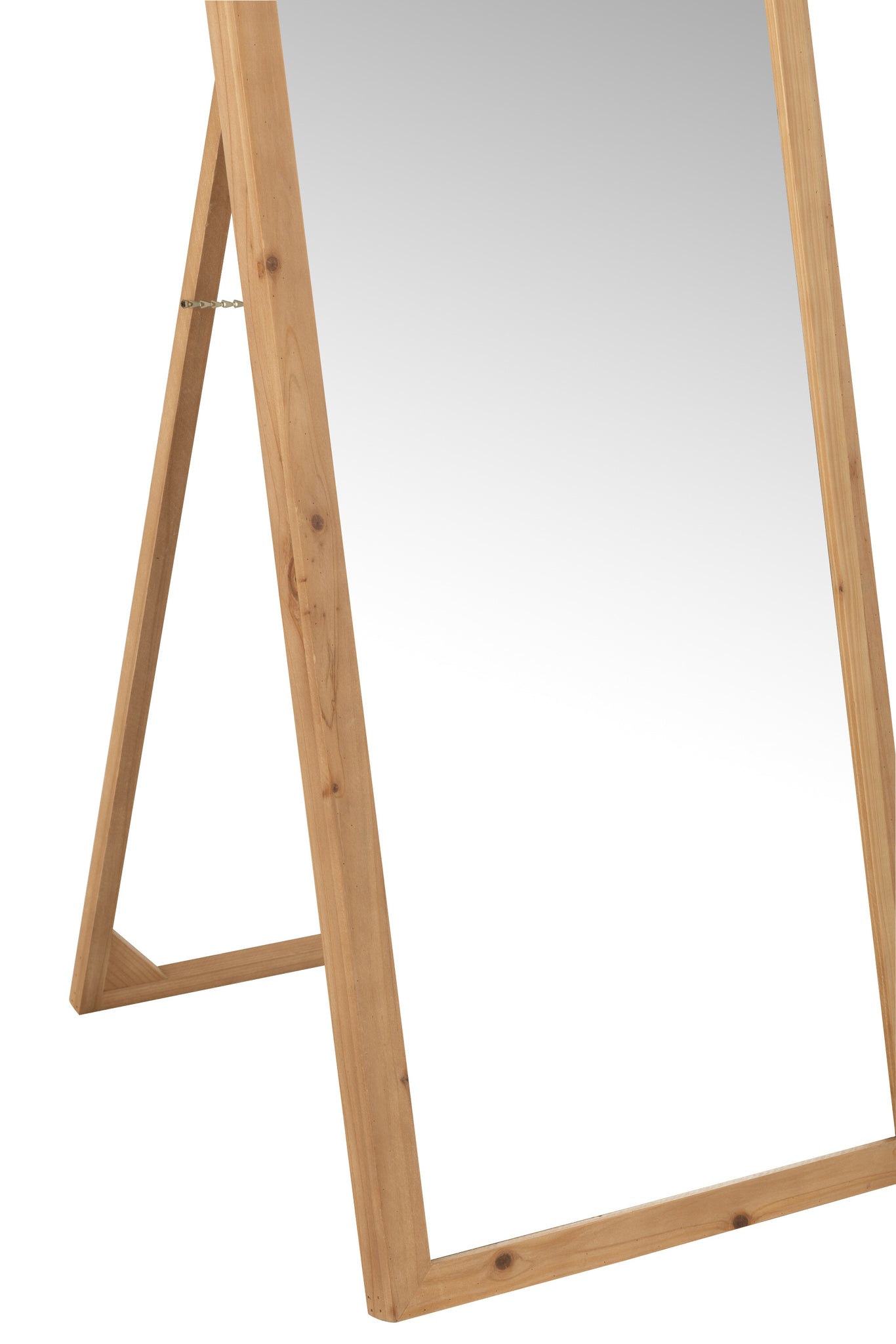 Mirror With Feet Mirror/Fir Wood Natural