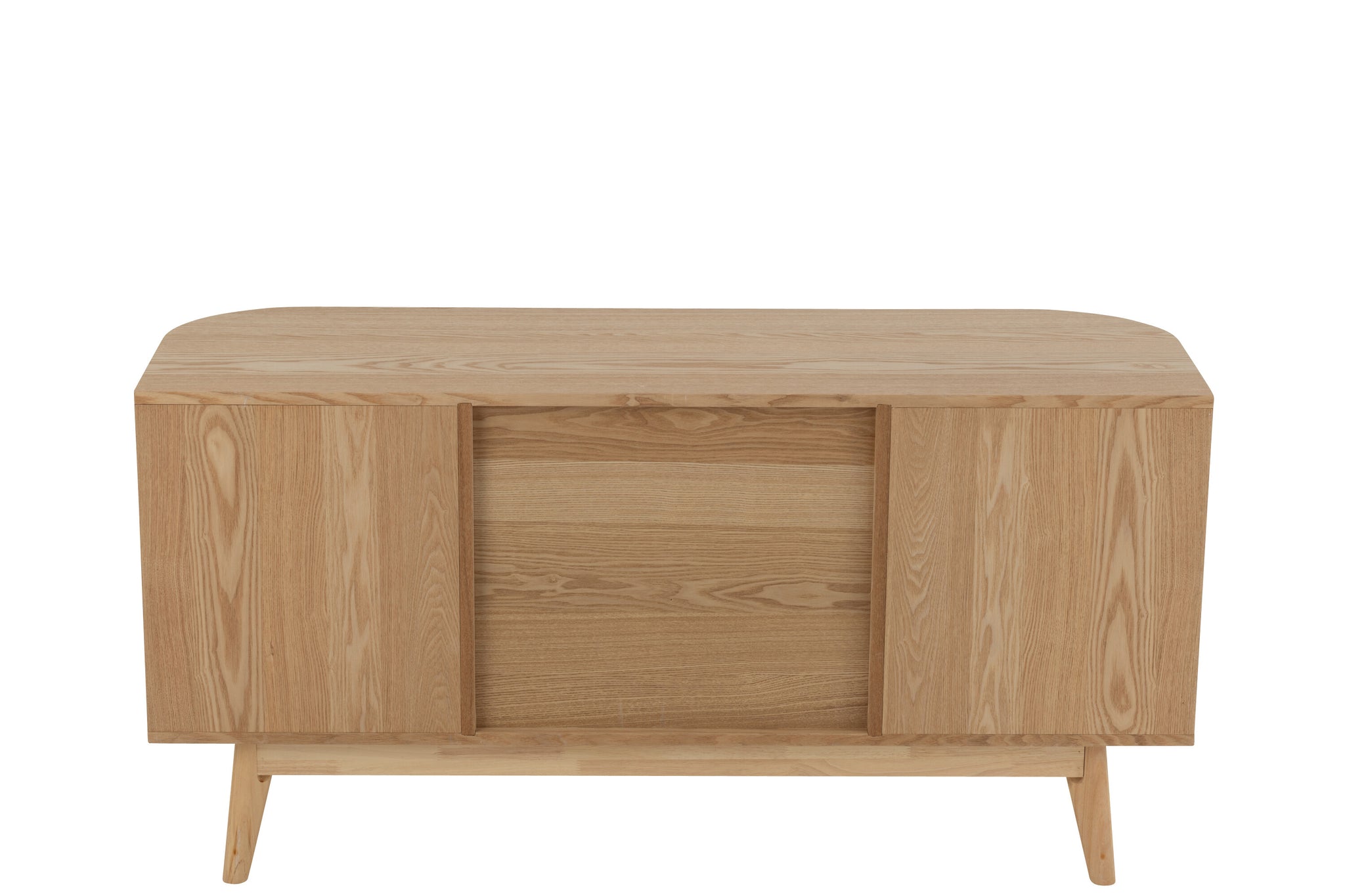 TV-Möbel Holz Rund Design Natur 120x40x60 cm